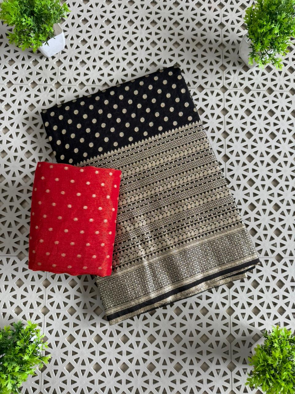 Premium Pure Khadi Crepe Silk Sarees