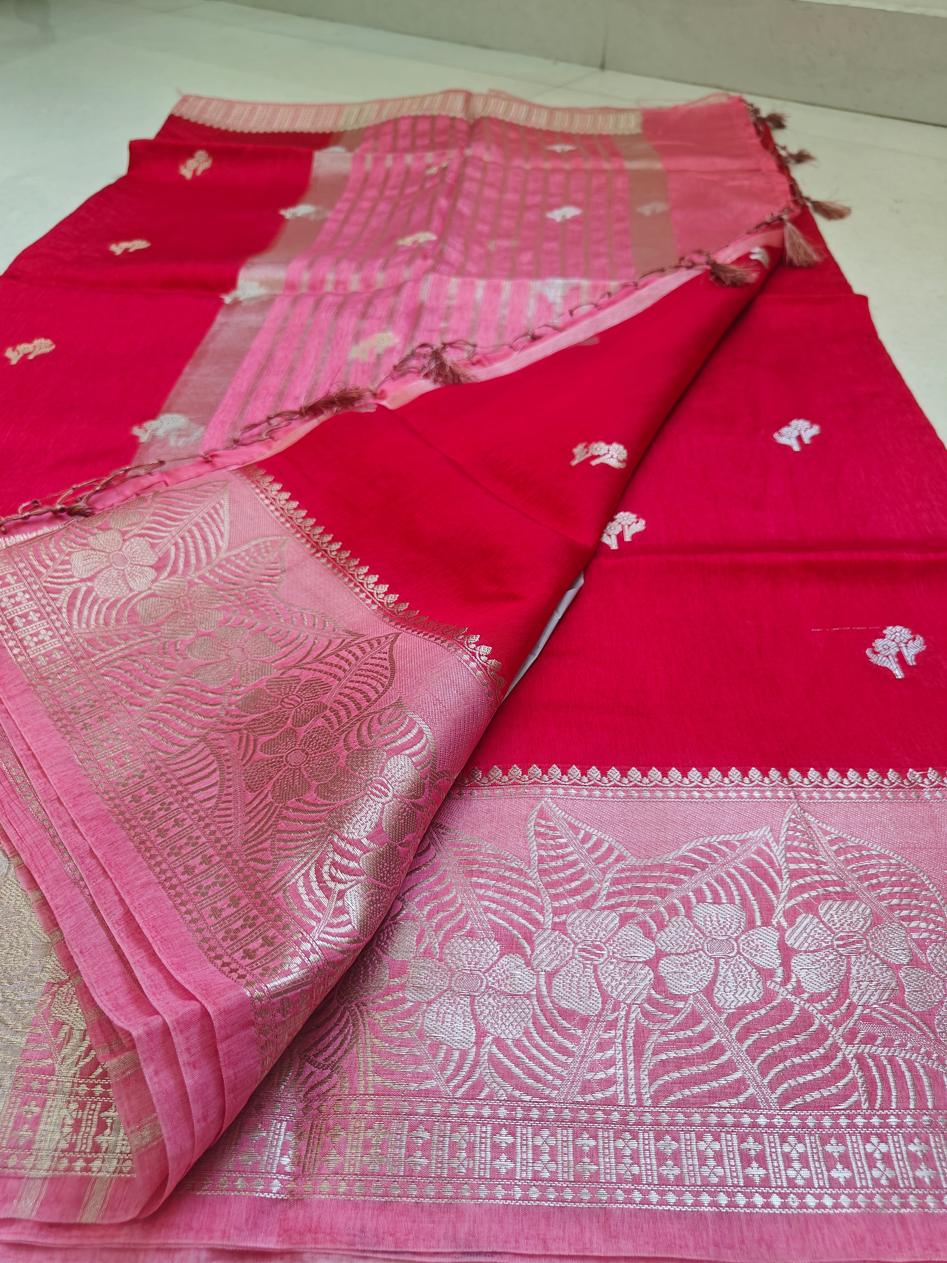 Premium Banarasi Green Mango Sarees