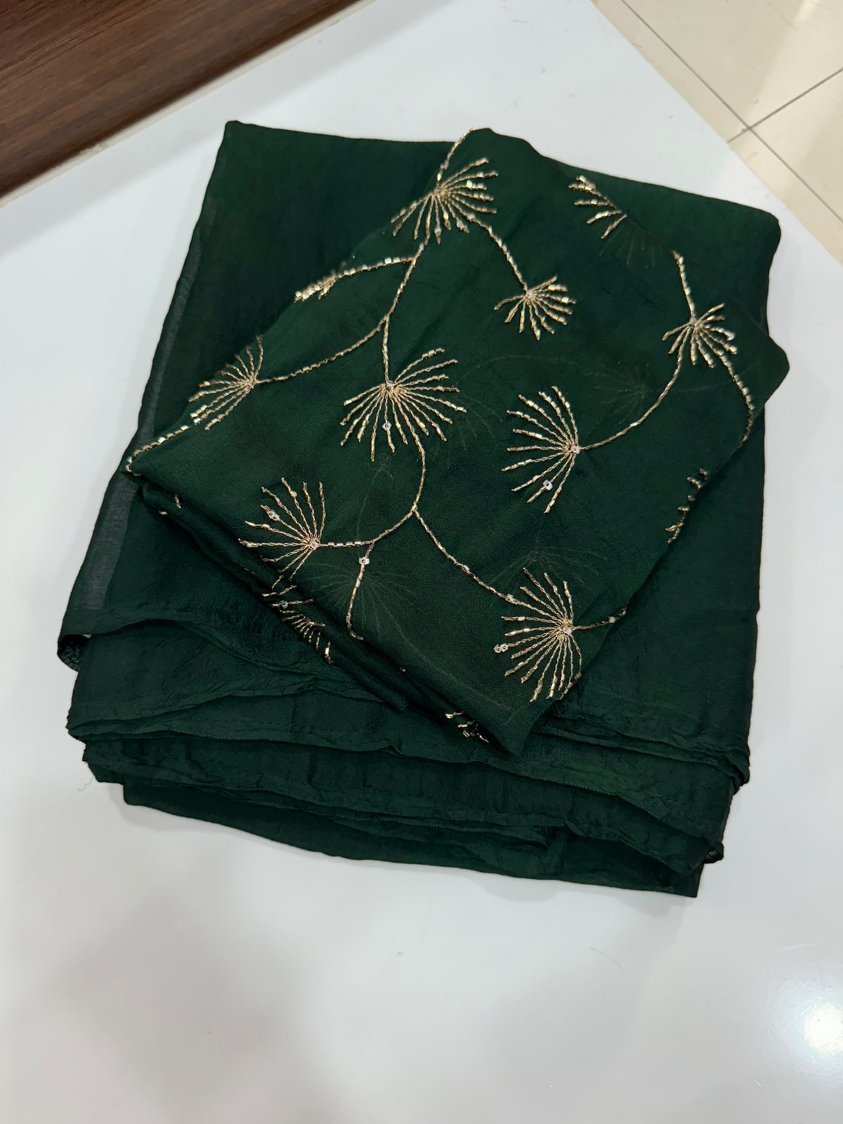 Rangoli Crush Saree with Designer Blouse