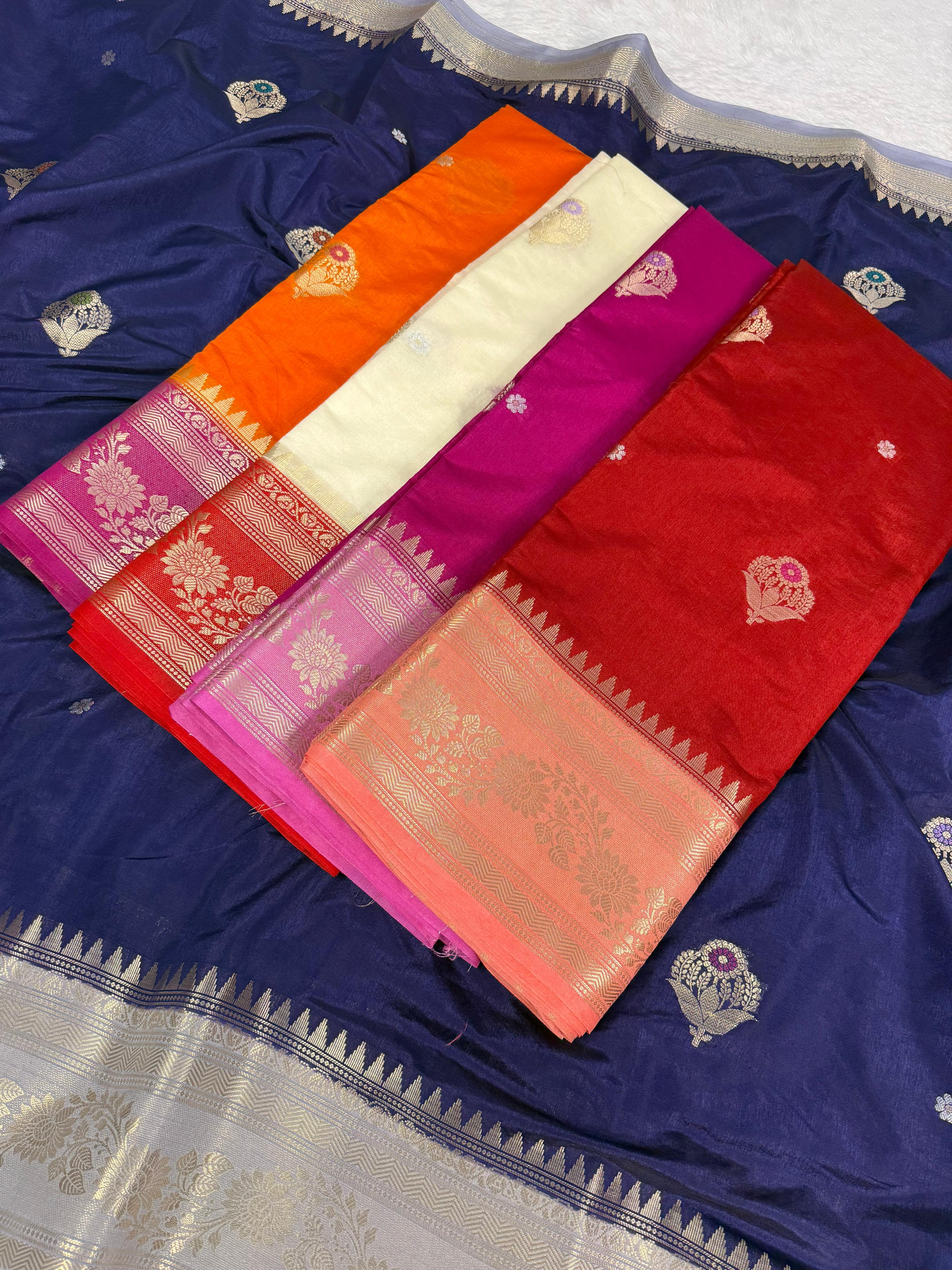 Light Weight Banaras Dyble Dupion Silk Saree