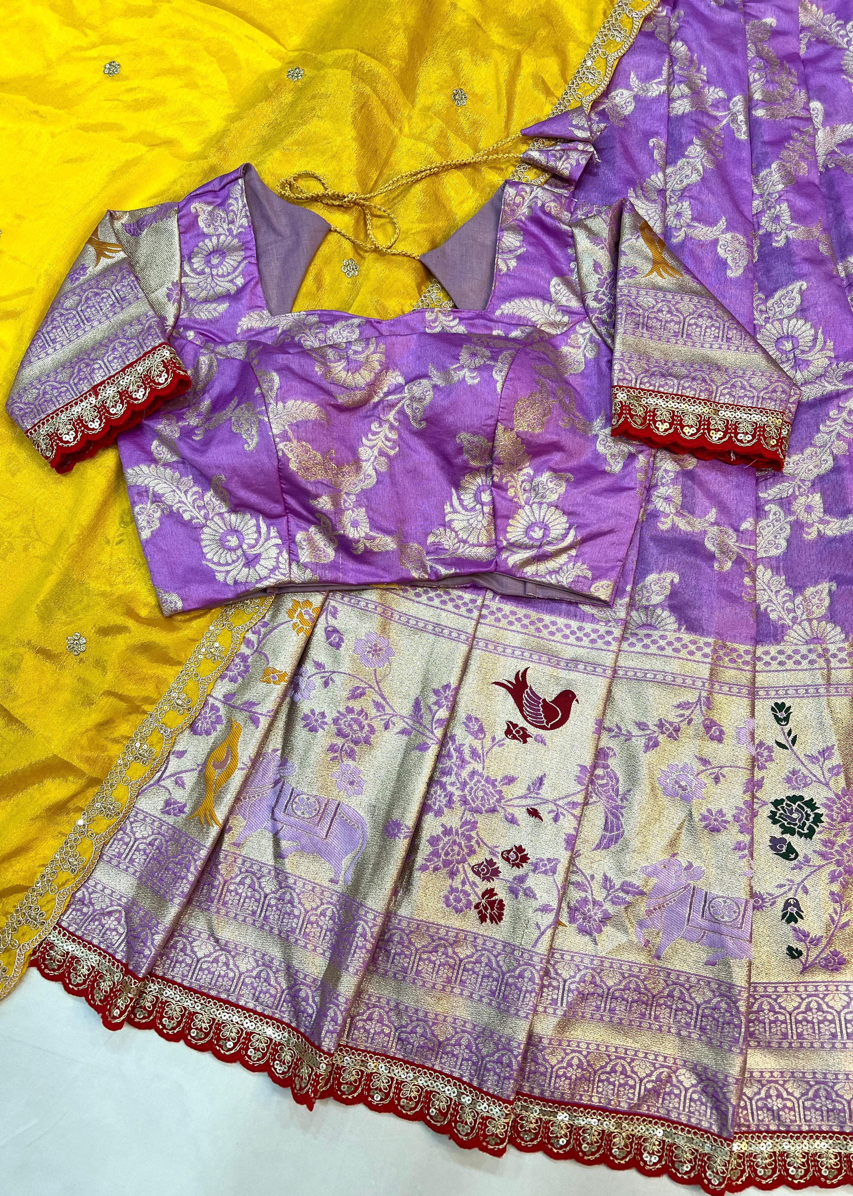 Paithani Tissue Silk Lehangas