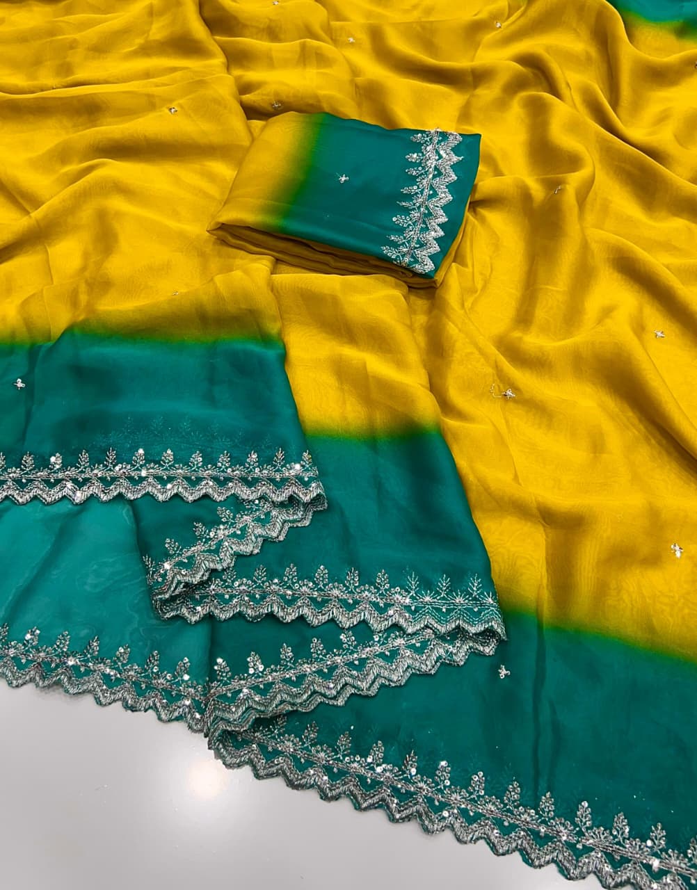 Soft Chiffon Sarees with Sequence Work