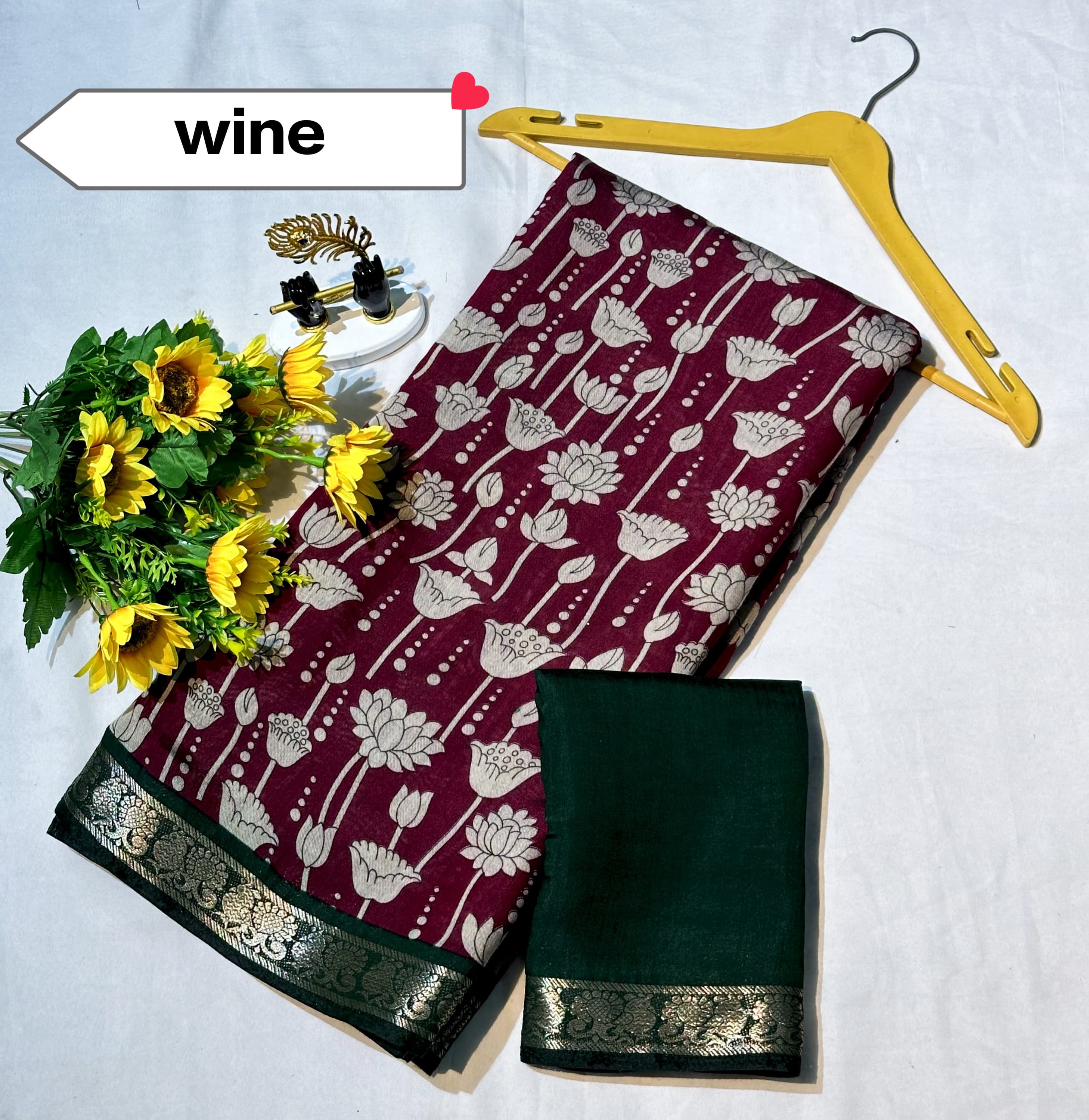 Light Weight Soft Mangalagiri Silk Sarees