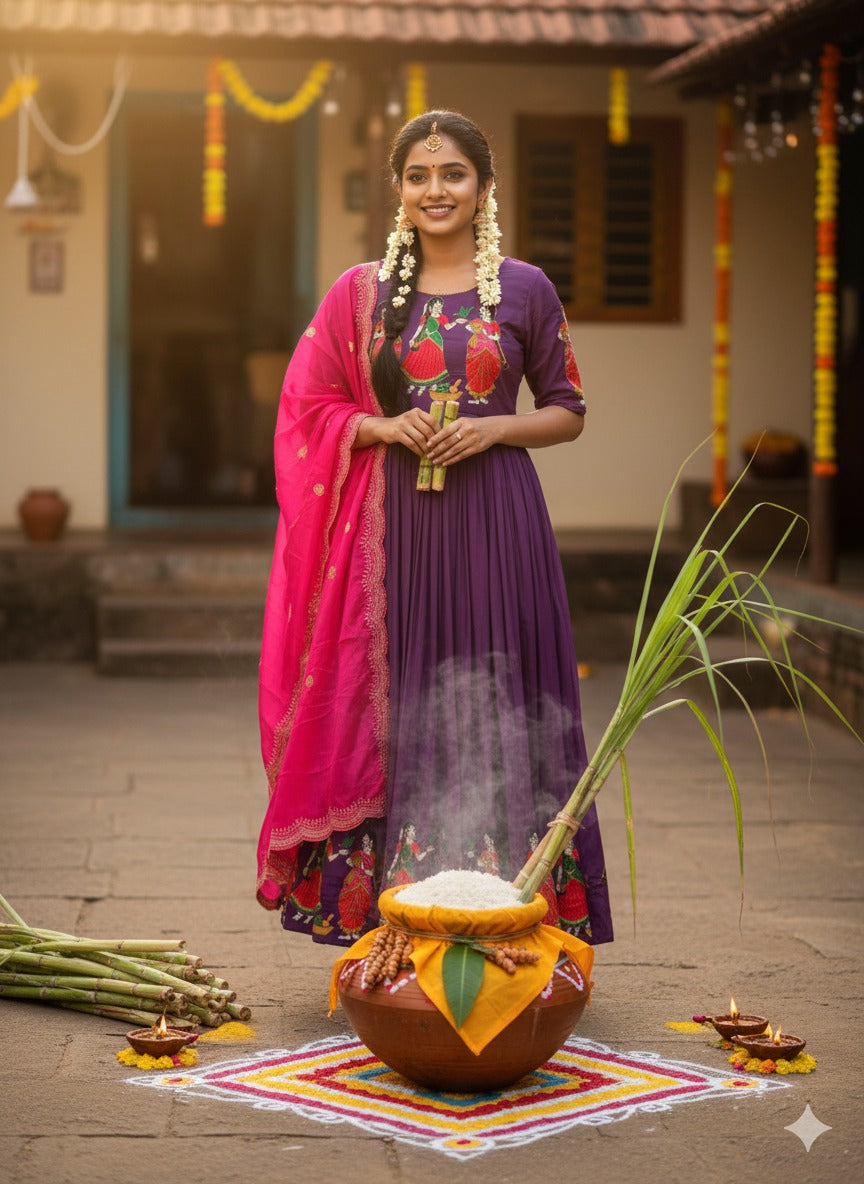 Pongal Special Festive Gowns