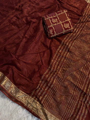 Pure Viscose Chinnon Sarees