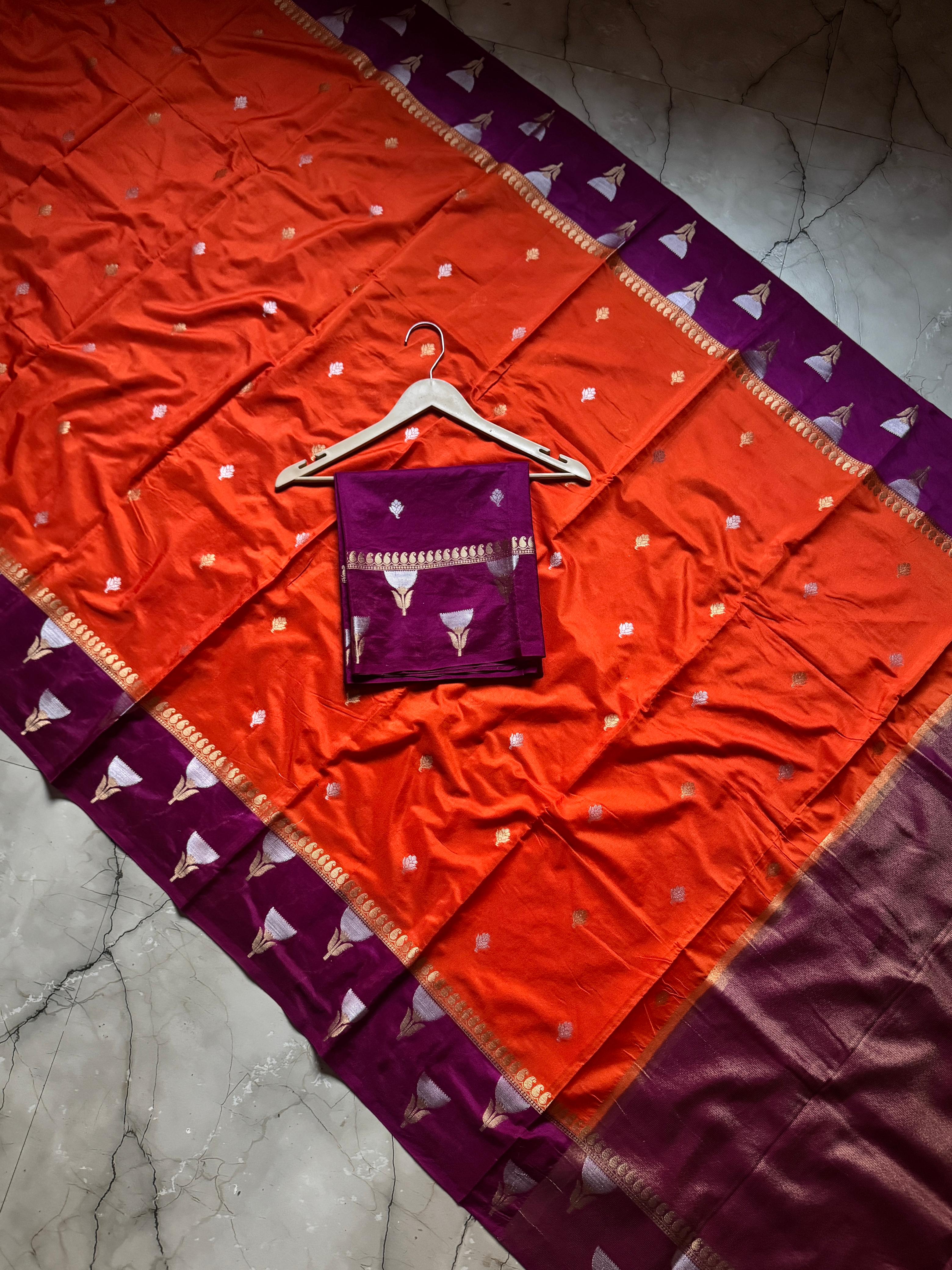 Banarasi Semi Katan Silk Sarees