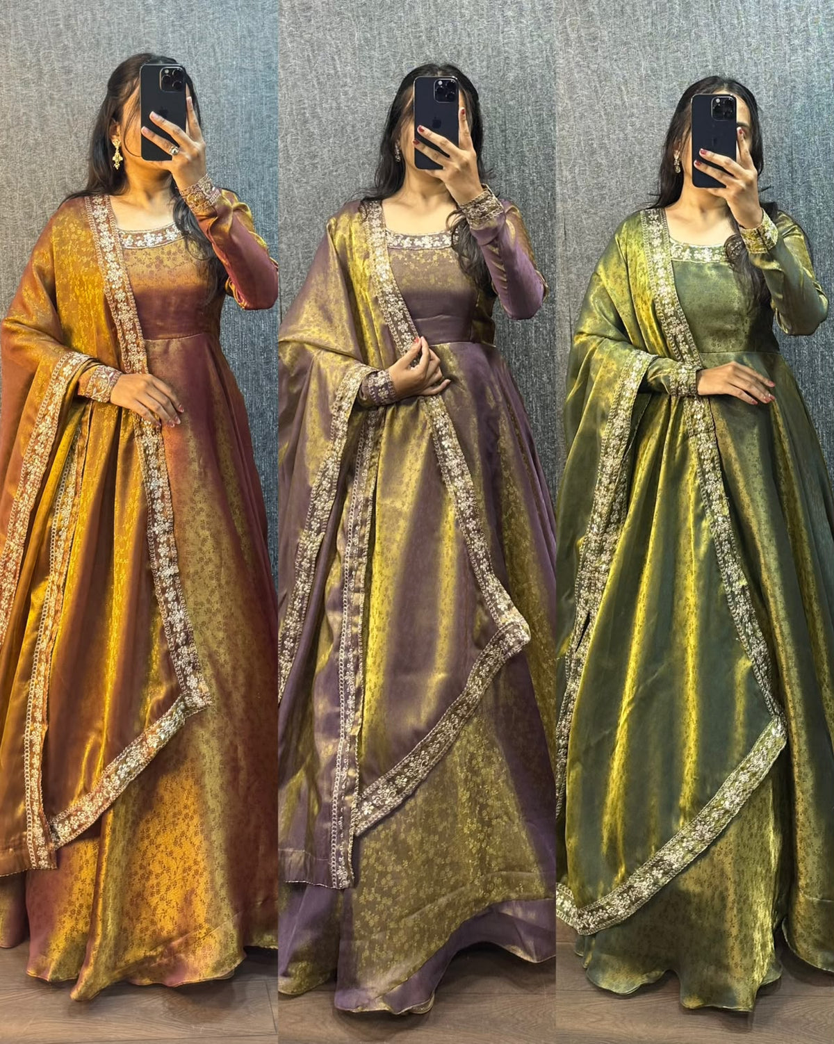 Festive Gown with Duppata