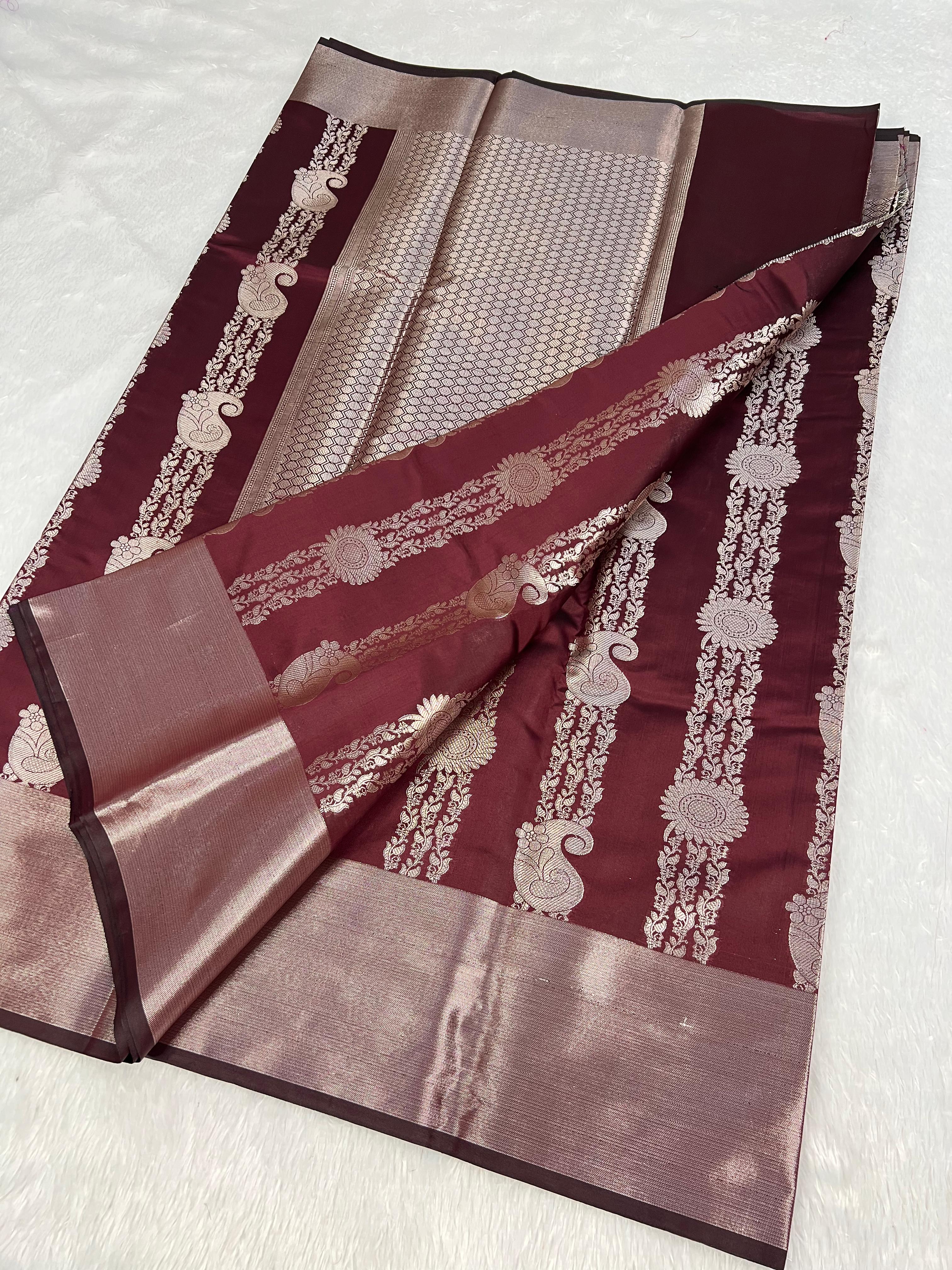 Banarasi Semi Katan Soft Silk Saree