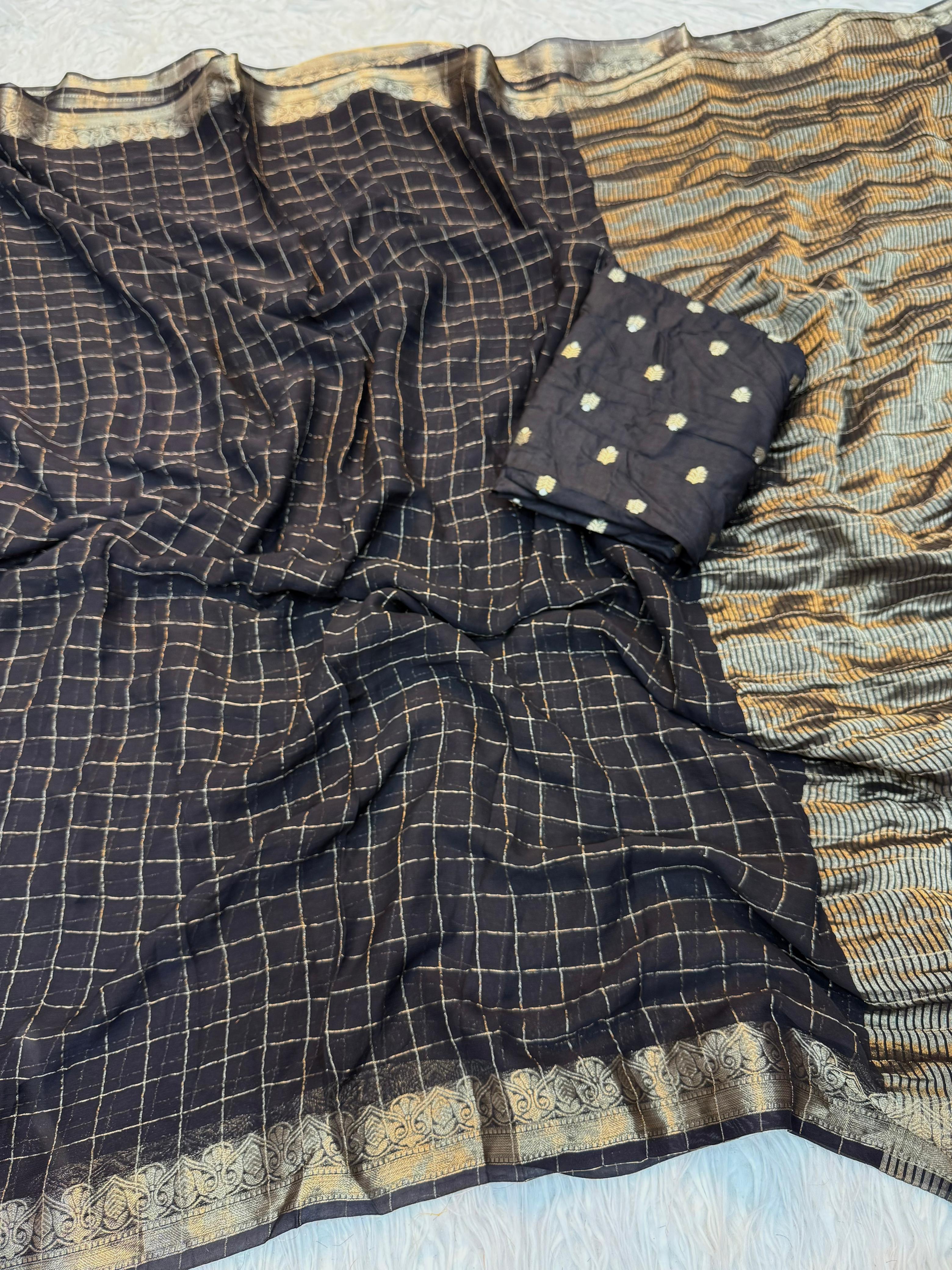 Pure Viscose Soft Crepe with Russian Dola Designer Blouse