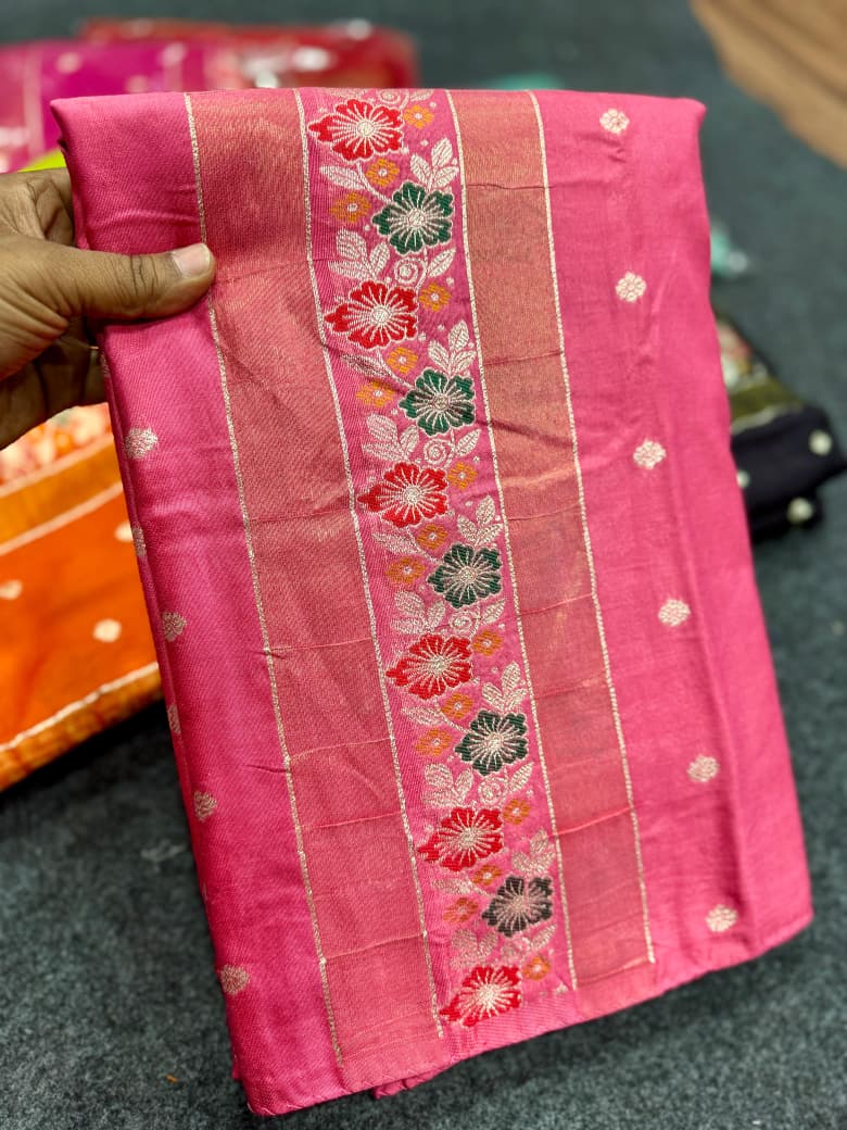 Pure Soft Russian Silk Sarees