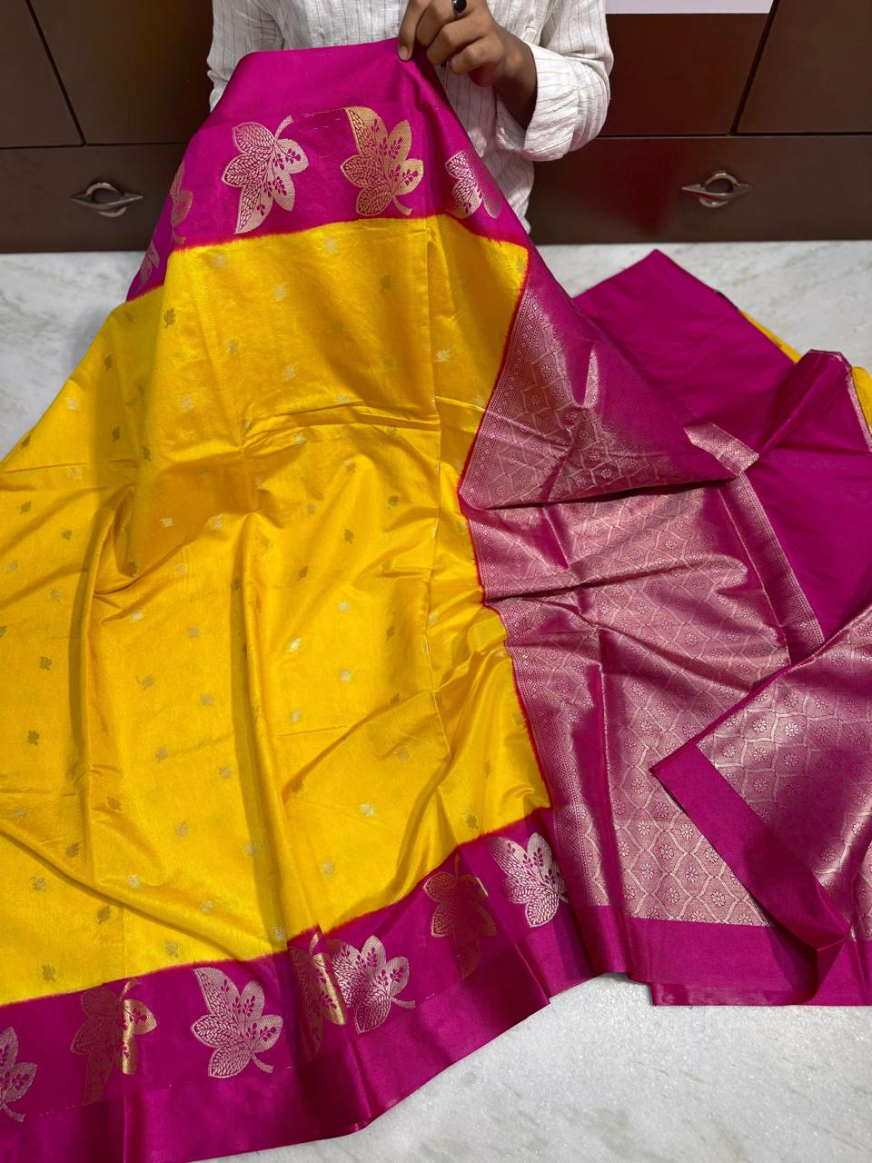 Elegant Banarasi Dyble Soft Silk Sarees