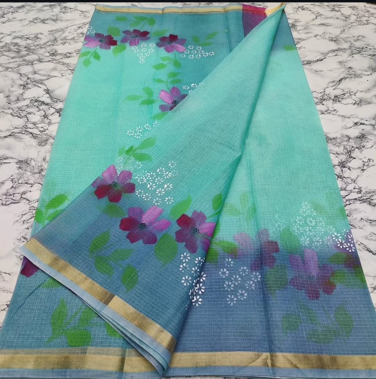 Kota Doriya Brush Paint Sarees