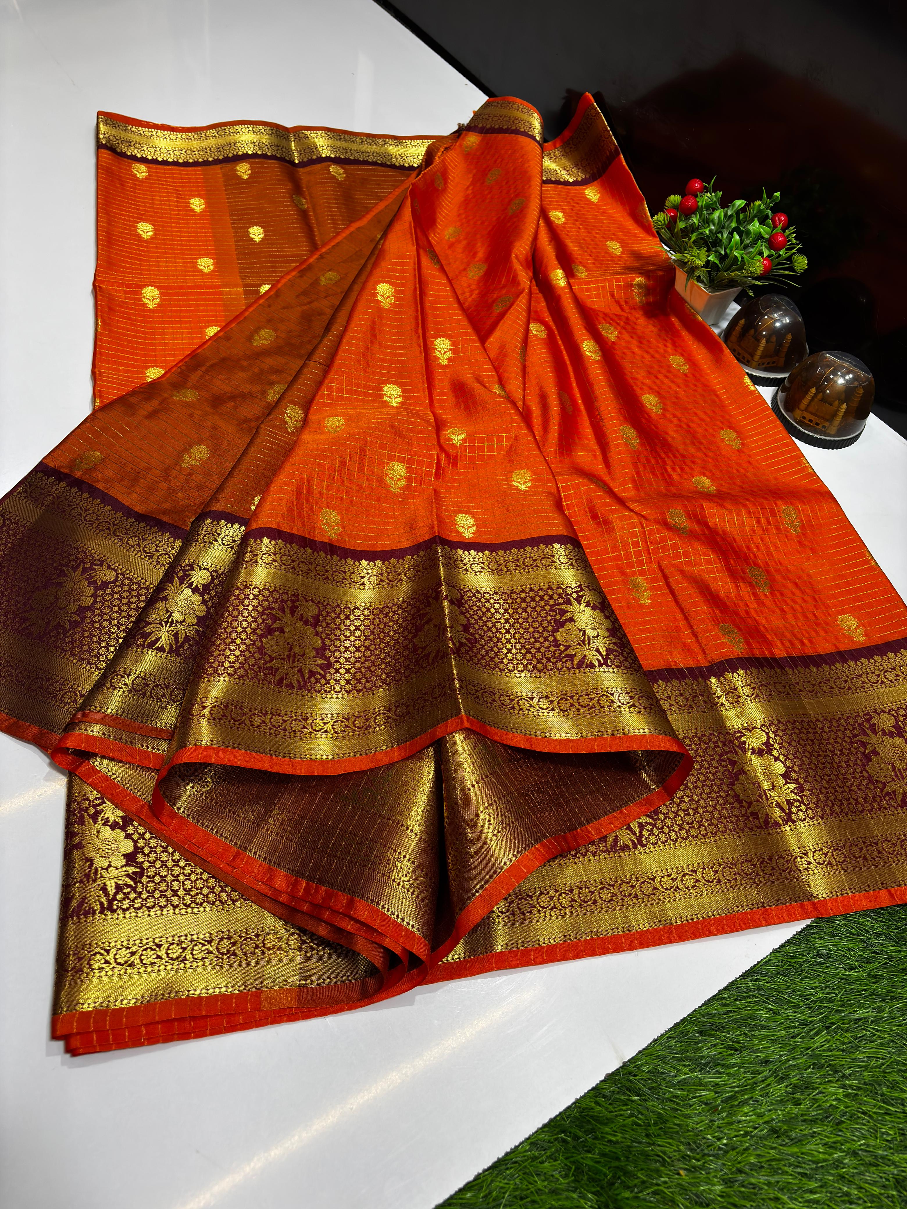 Soft Banarasi Semi Katan Silk Saree