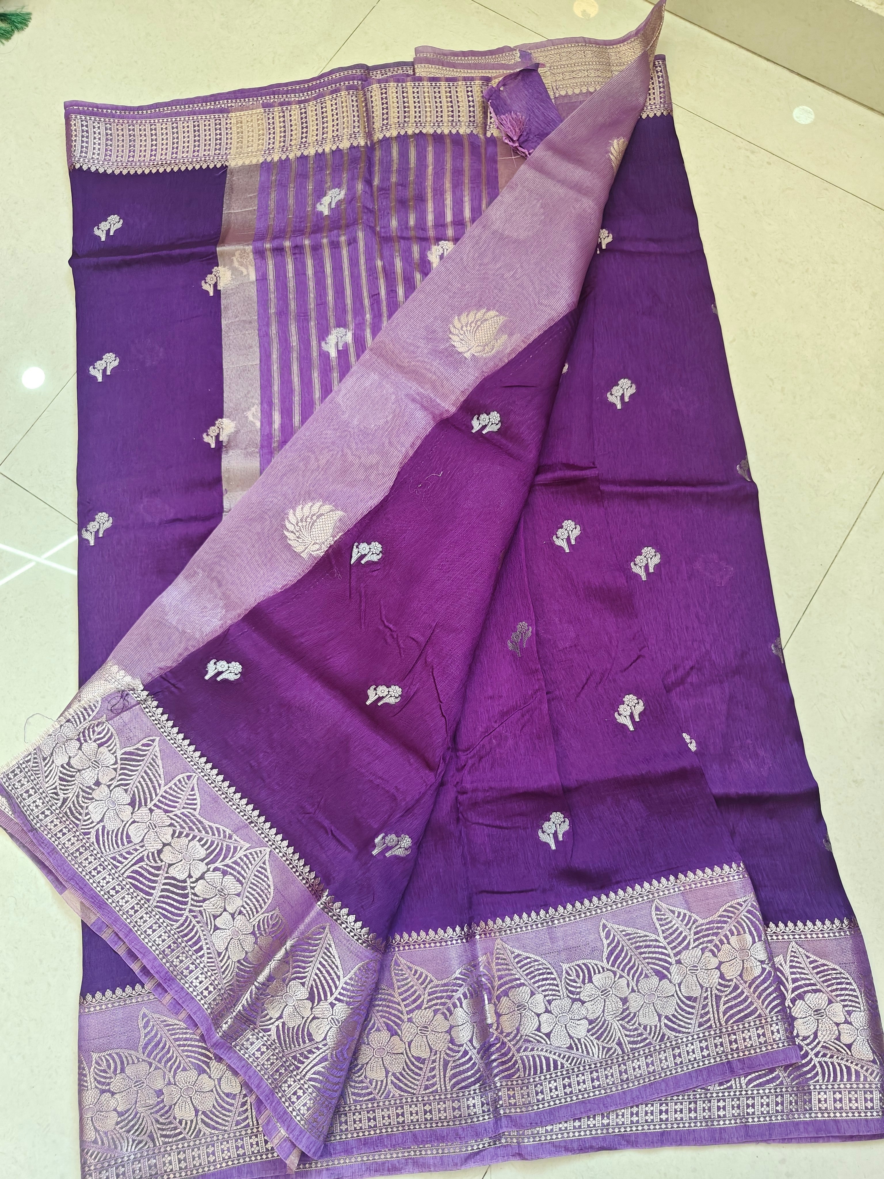 Premium Banarasi Green Mango Sarees