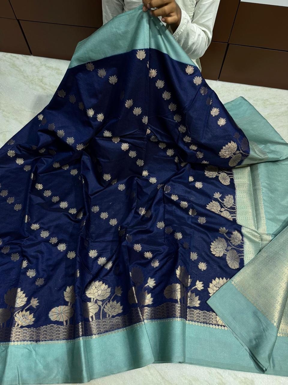 Banarasi Dyble Dupion Soft Silk Sarees