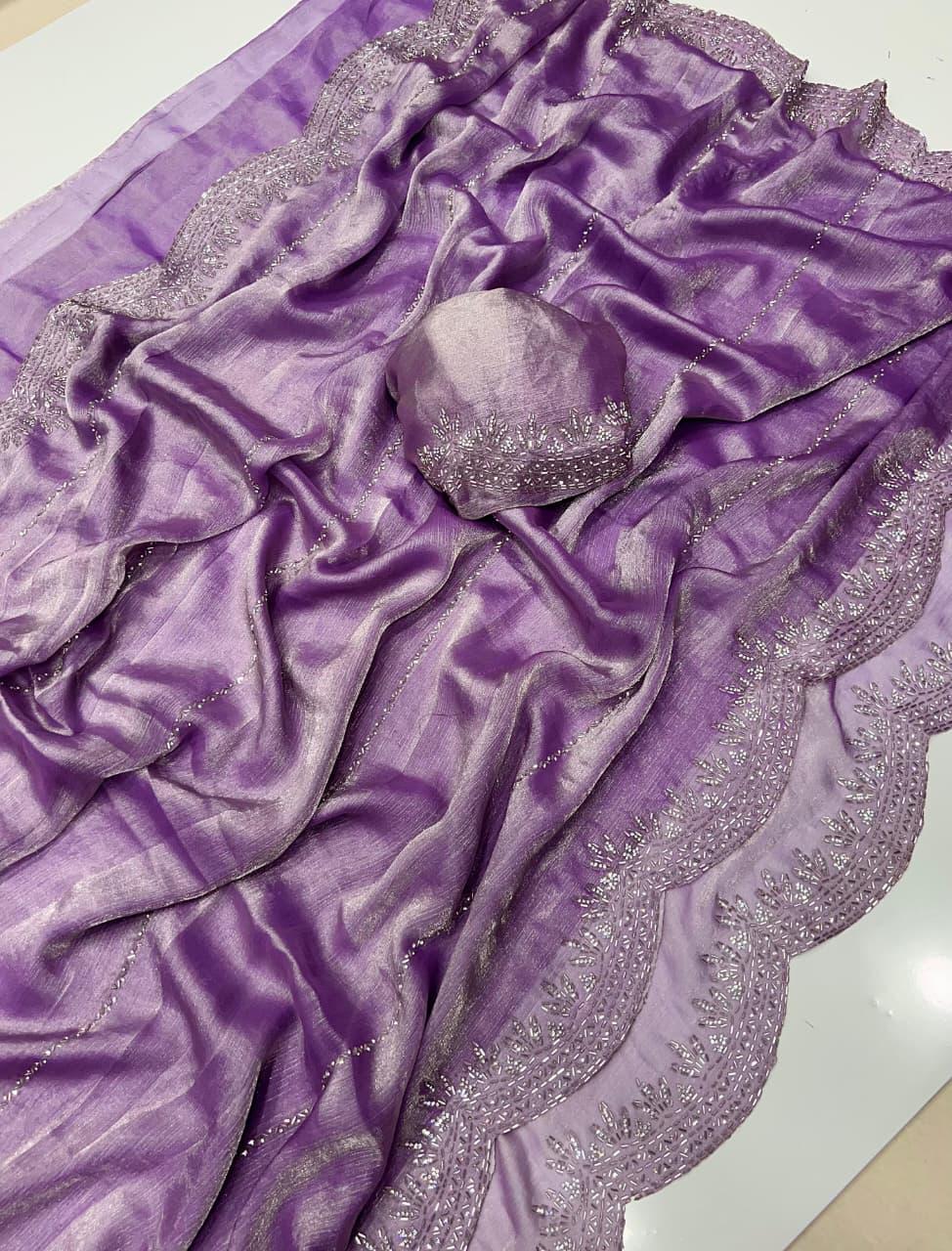 Fendy Chiffon Space Silk Sarees