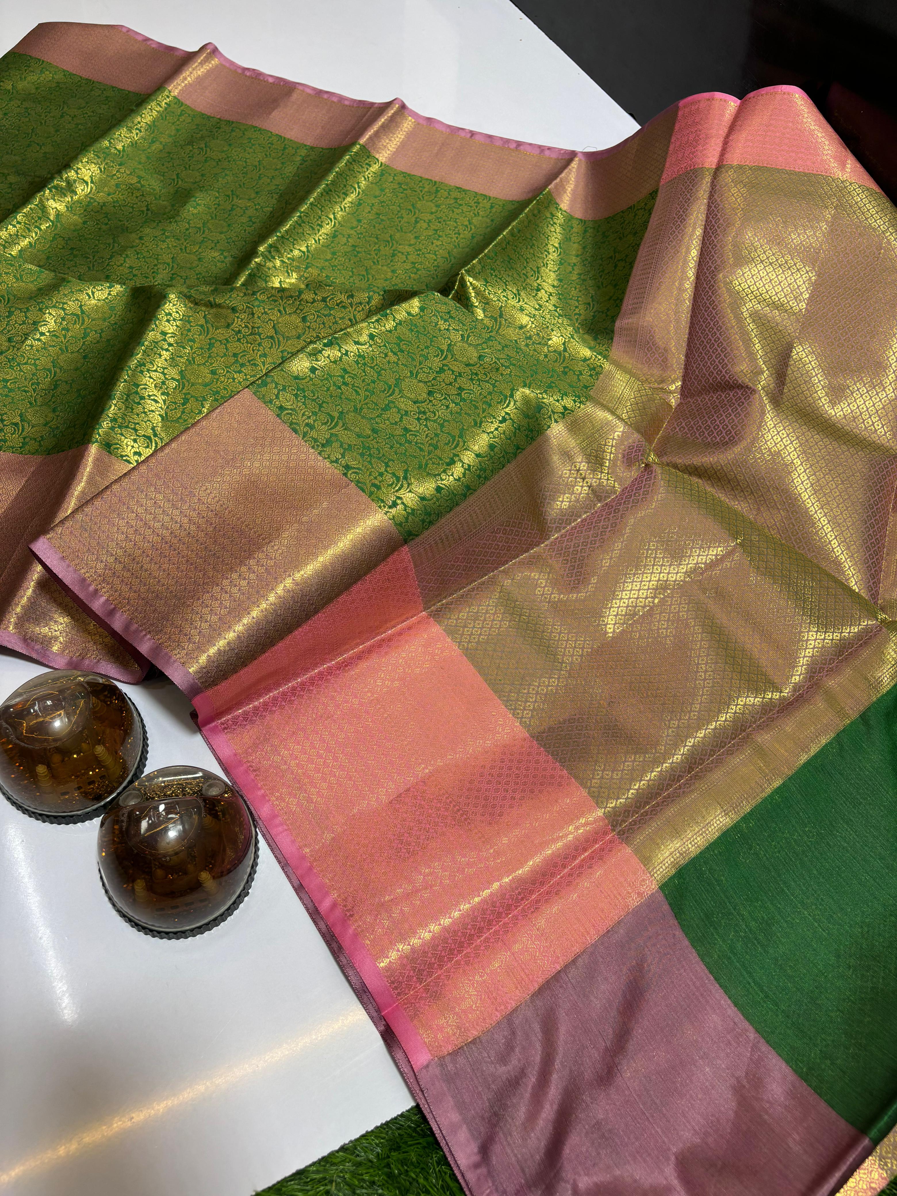 Pure Banarasi Soft Tissue Silk Saree