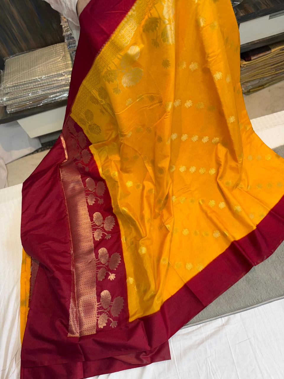 Banarasi Dyble Dupion Soft Silk Sarees