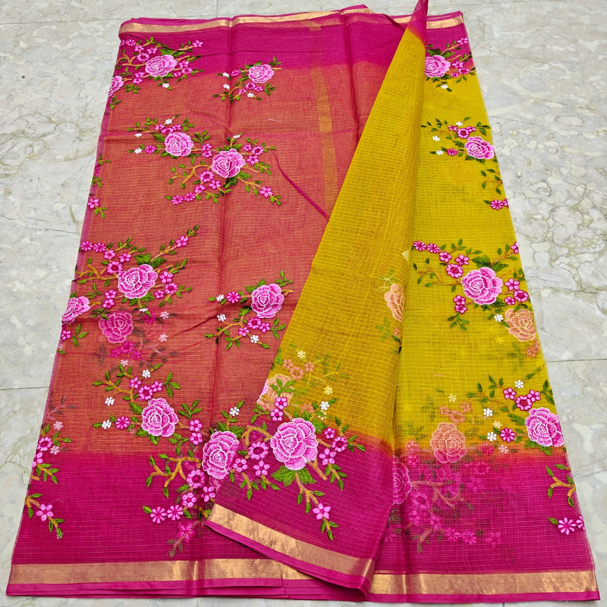 Pure Kota doriya embroidery sarees