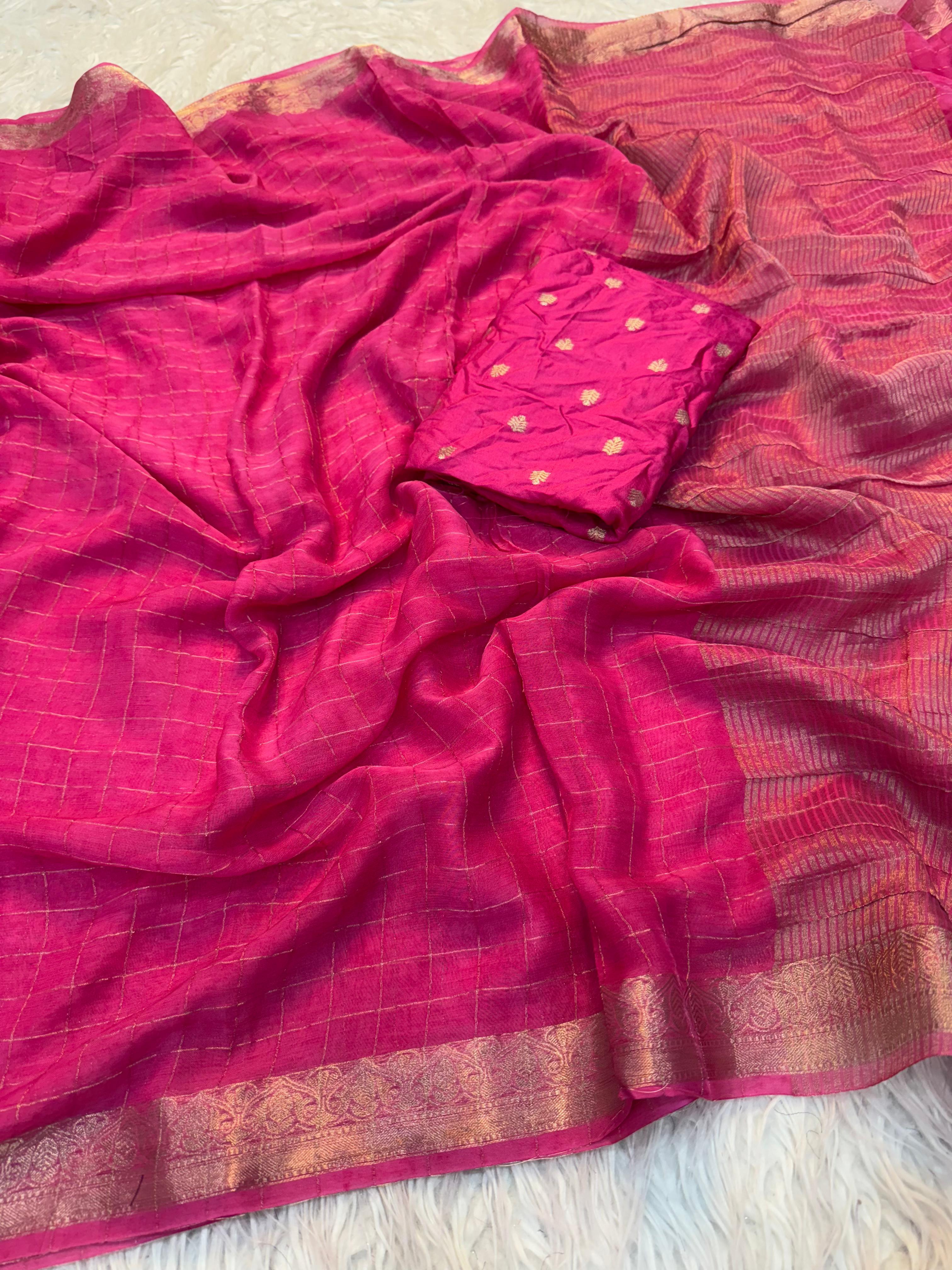Pure Viscose Soft Crepe with Russian Dola Designer Blouse