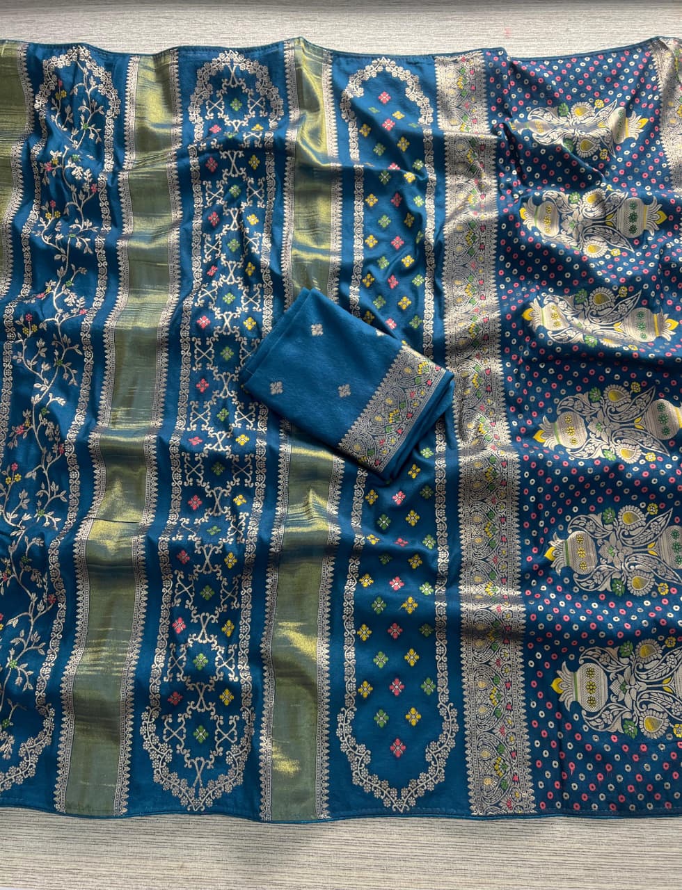 Pure Chinya Tisu Viscose Khadi Crepe Georgette Sarees