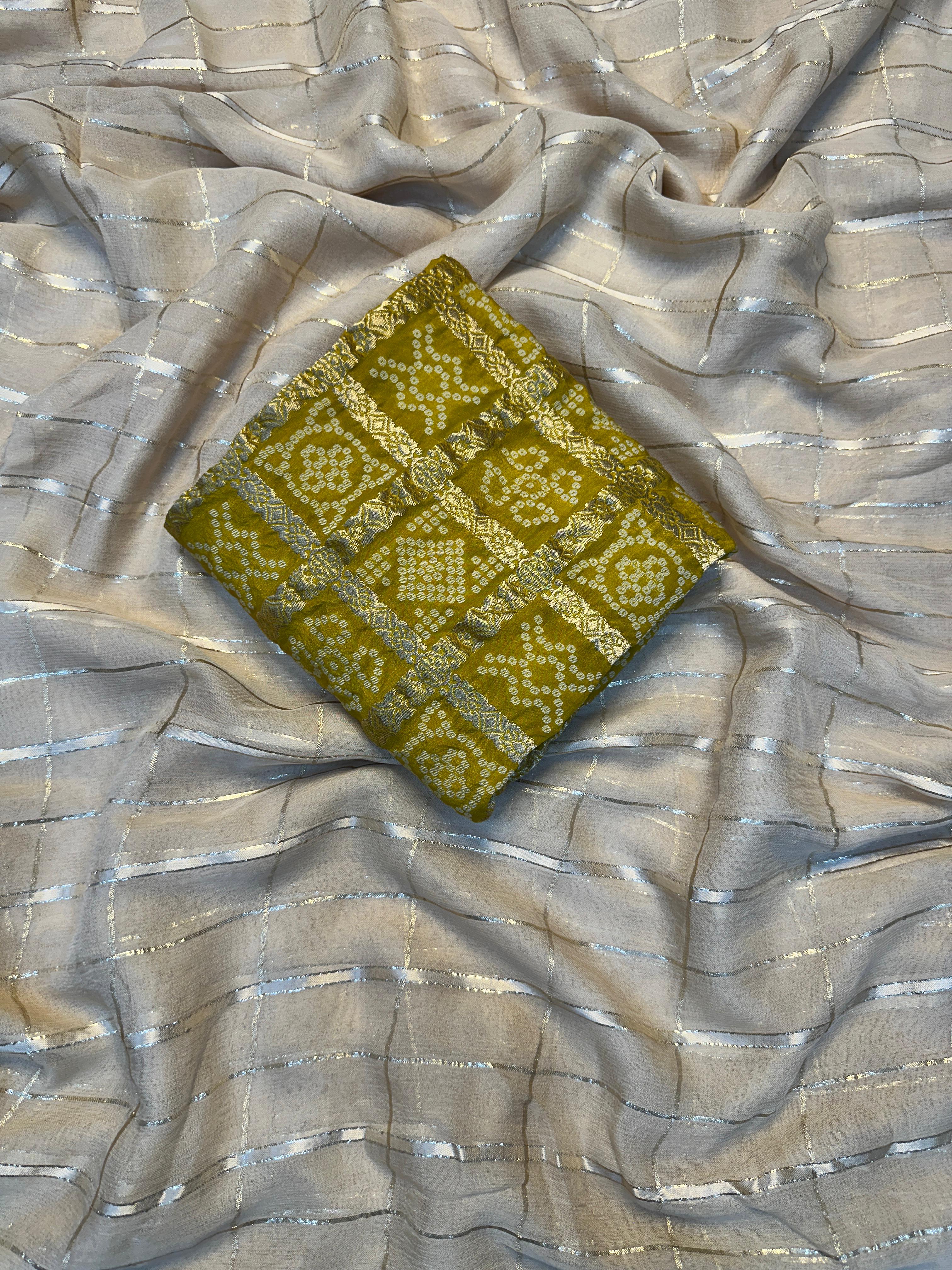 Soft Viscose Saree with Designer Blouse