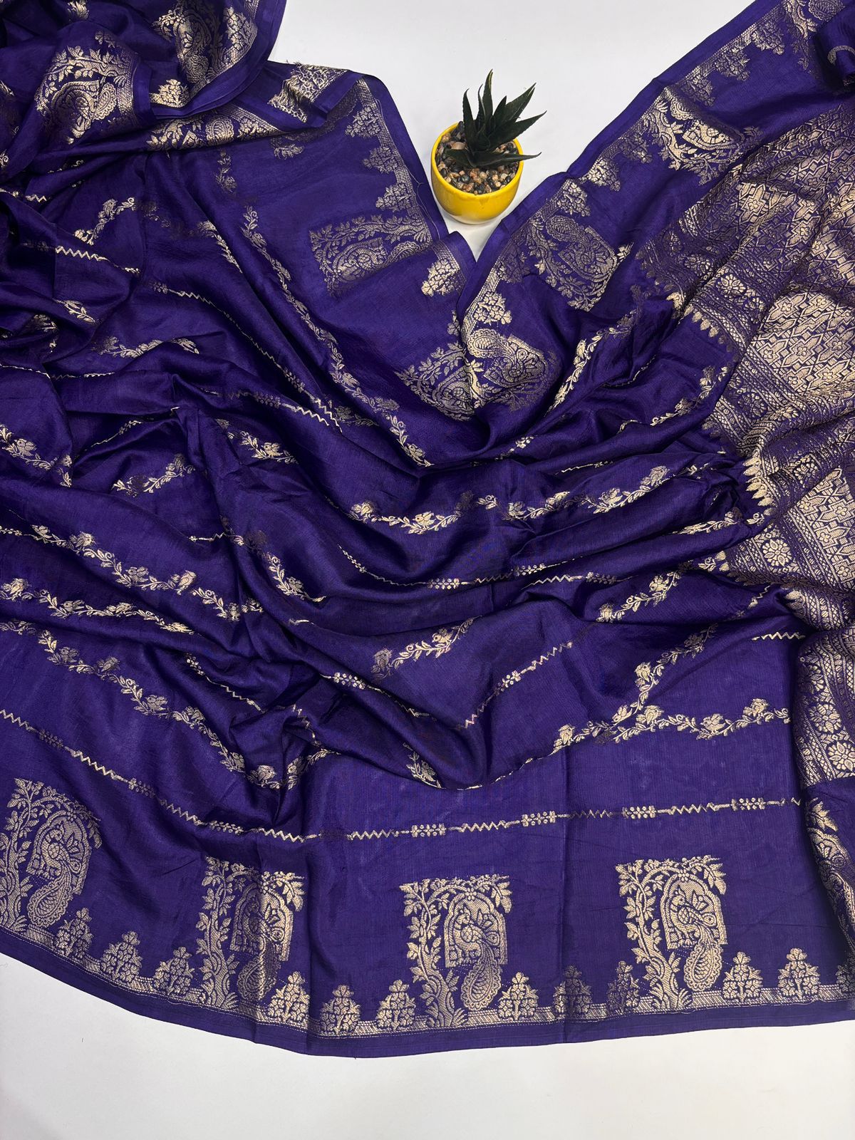 Pure Russian Khadi Viscose Saree