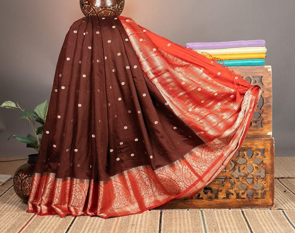 Soft Banarasi Dupion Silk Sarees
