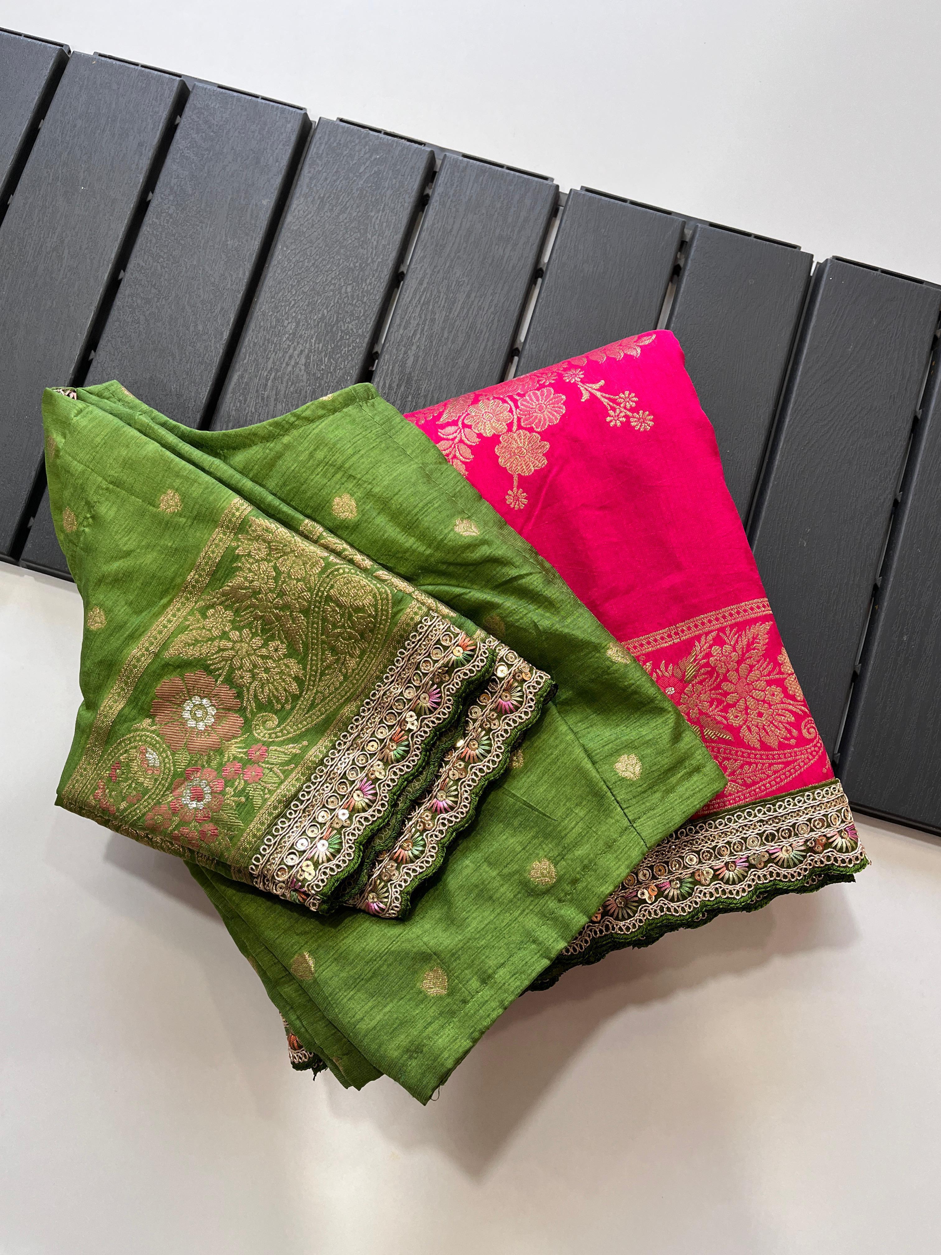 Premium Soft Silk Saree with stitched designer Blouse