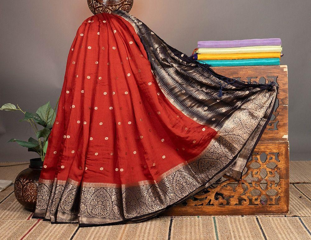 Soft Banarasi Dupion Silk Sarees