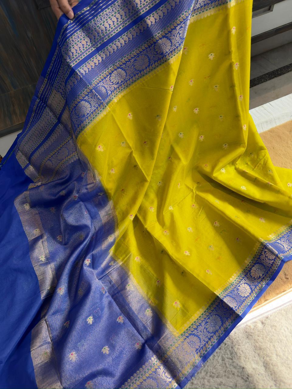 Banarasi Dyble Dupion Soft Silk Sarees