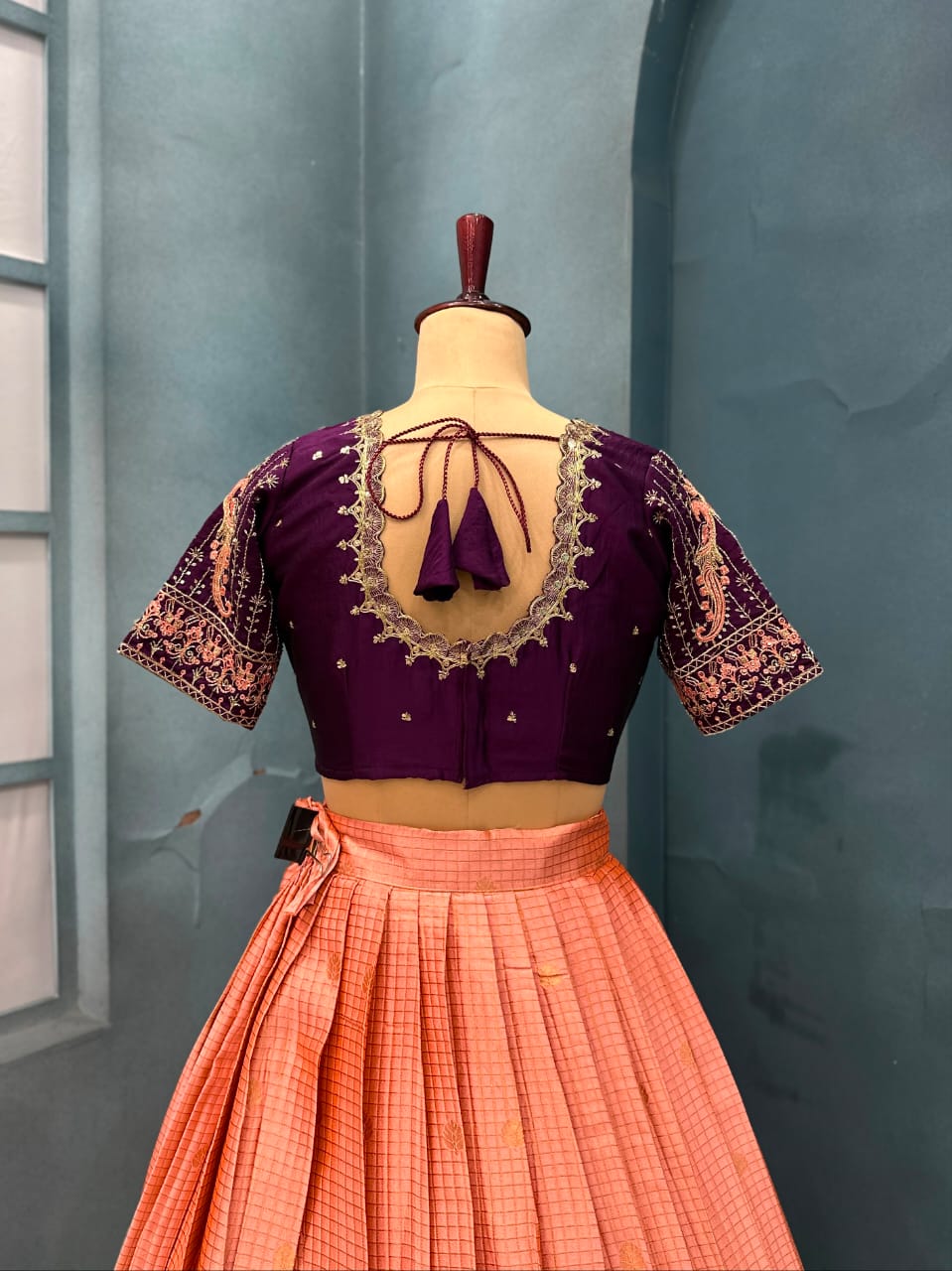 Designer Premium Quality Pure Kanjivaram Silk Full Stitched Lehenga