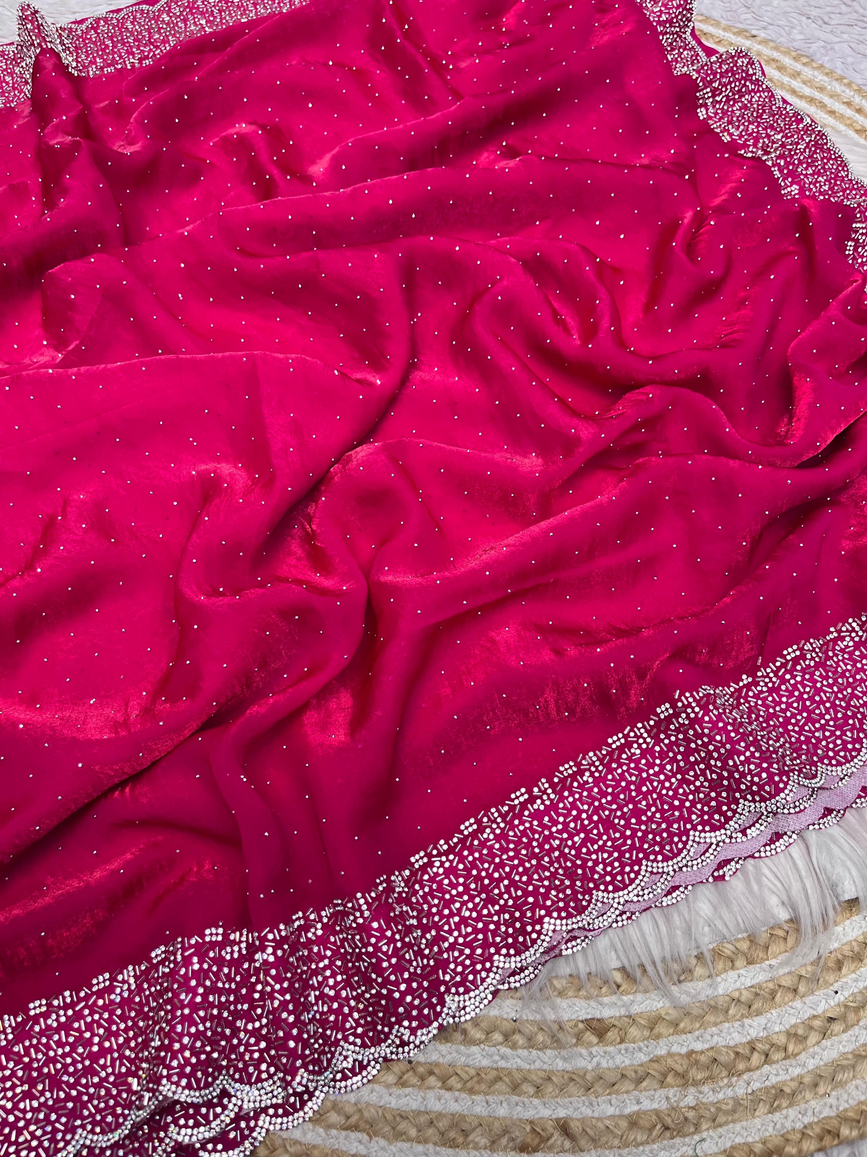Pure Soft Space Silk Sarees in 20+ Colors