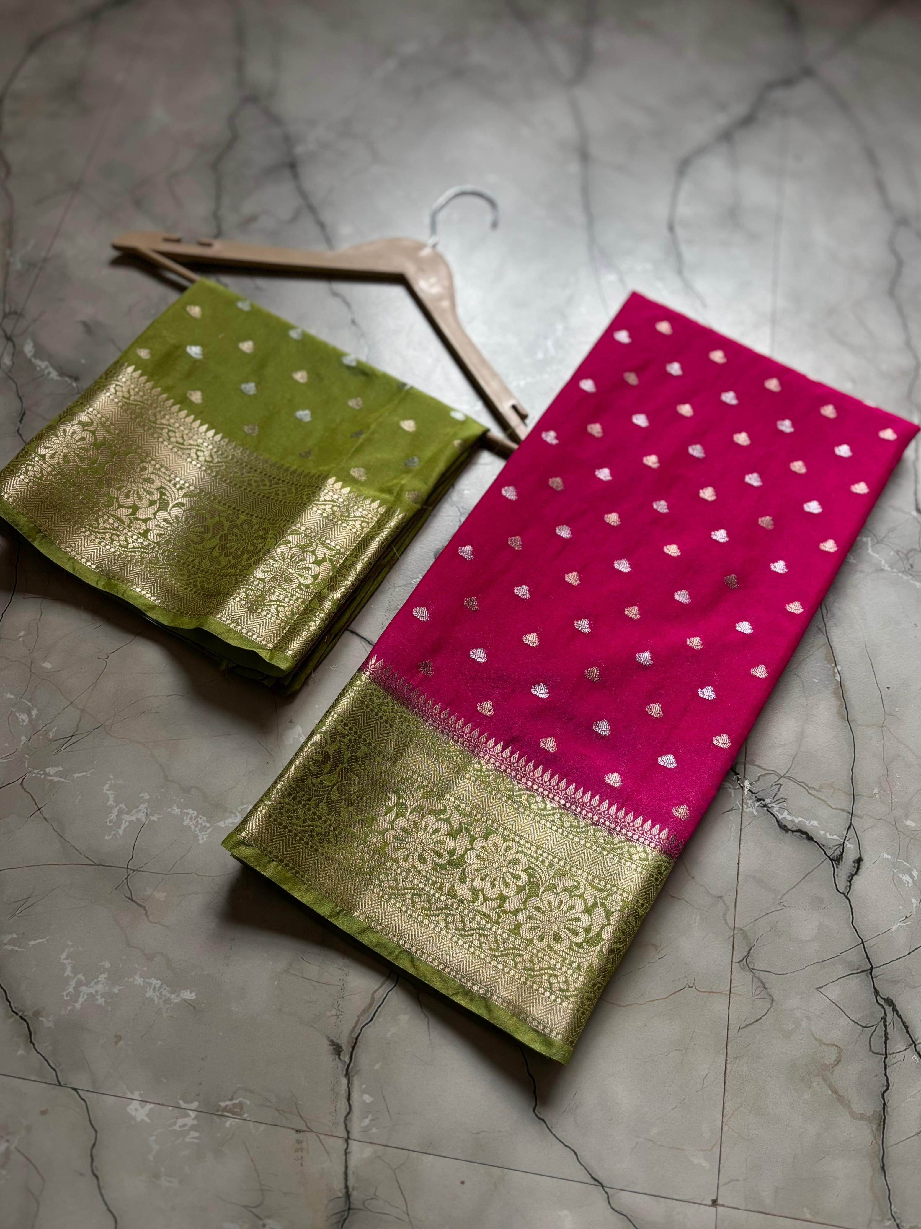 Premium Banarasi Raw Mango Sarees
