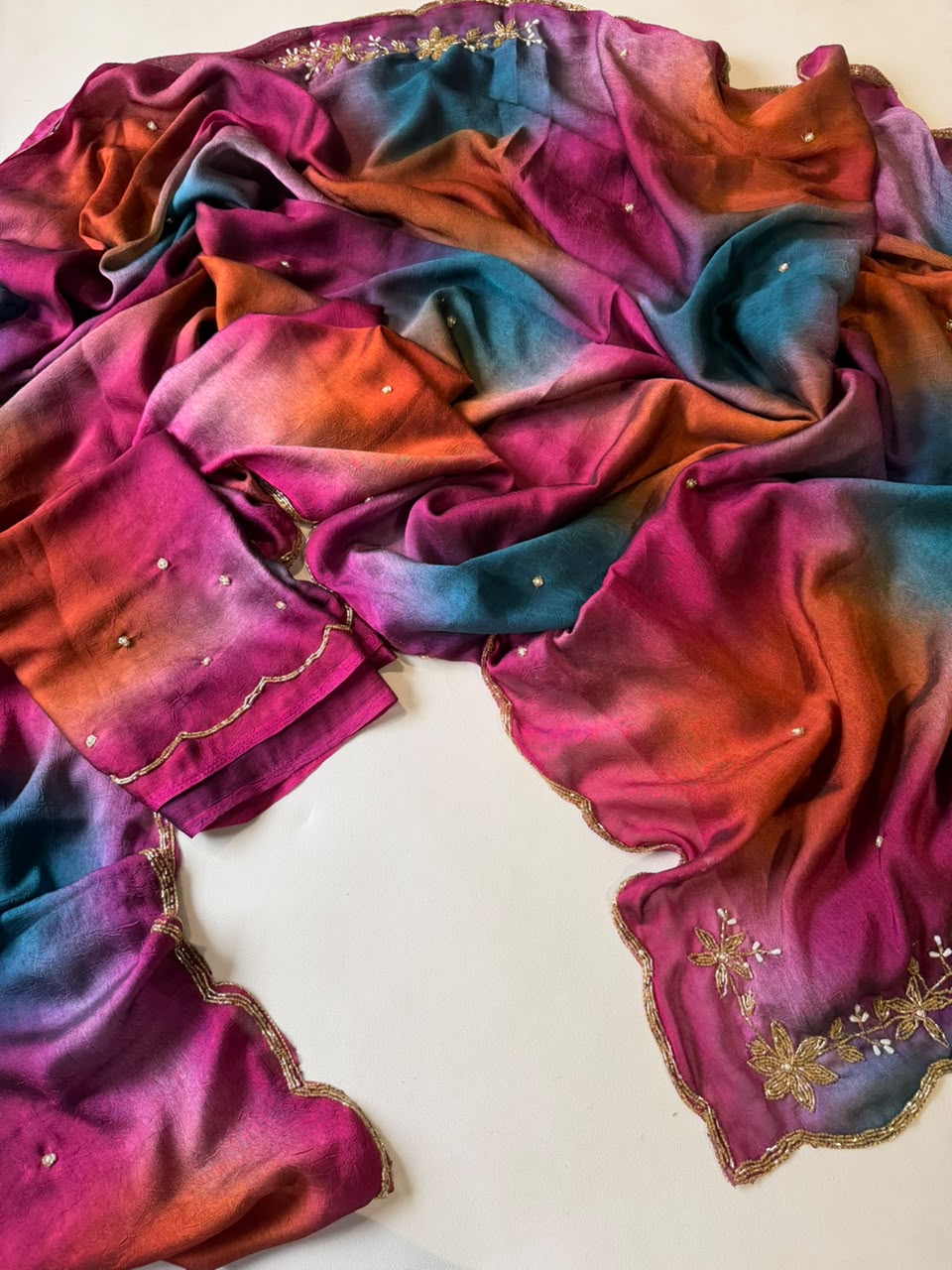 Soft Rangoli Crush Silk Sarees