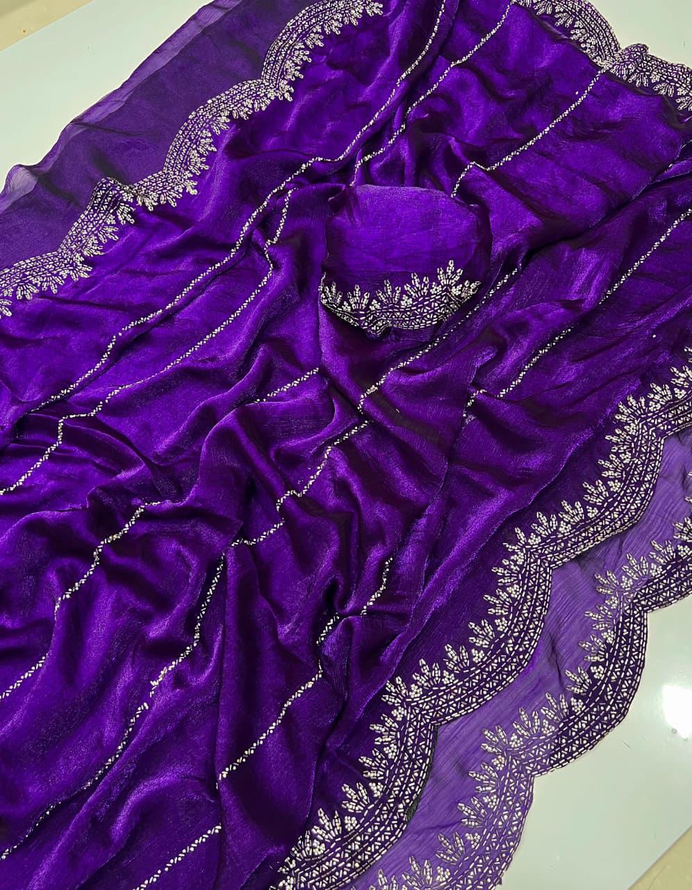 Fendy Chiffon Space Silk Sarees