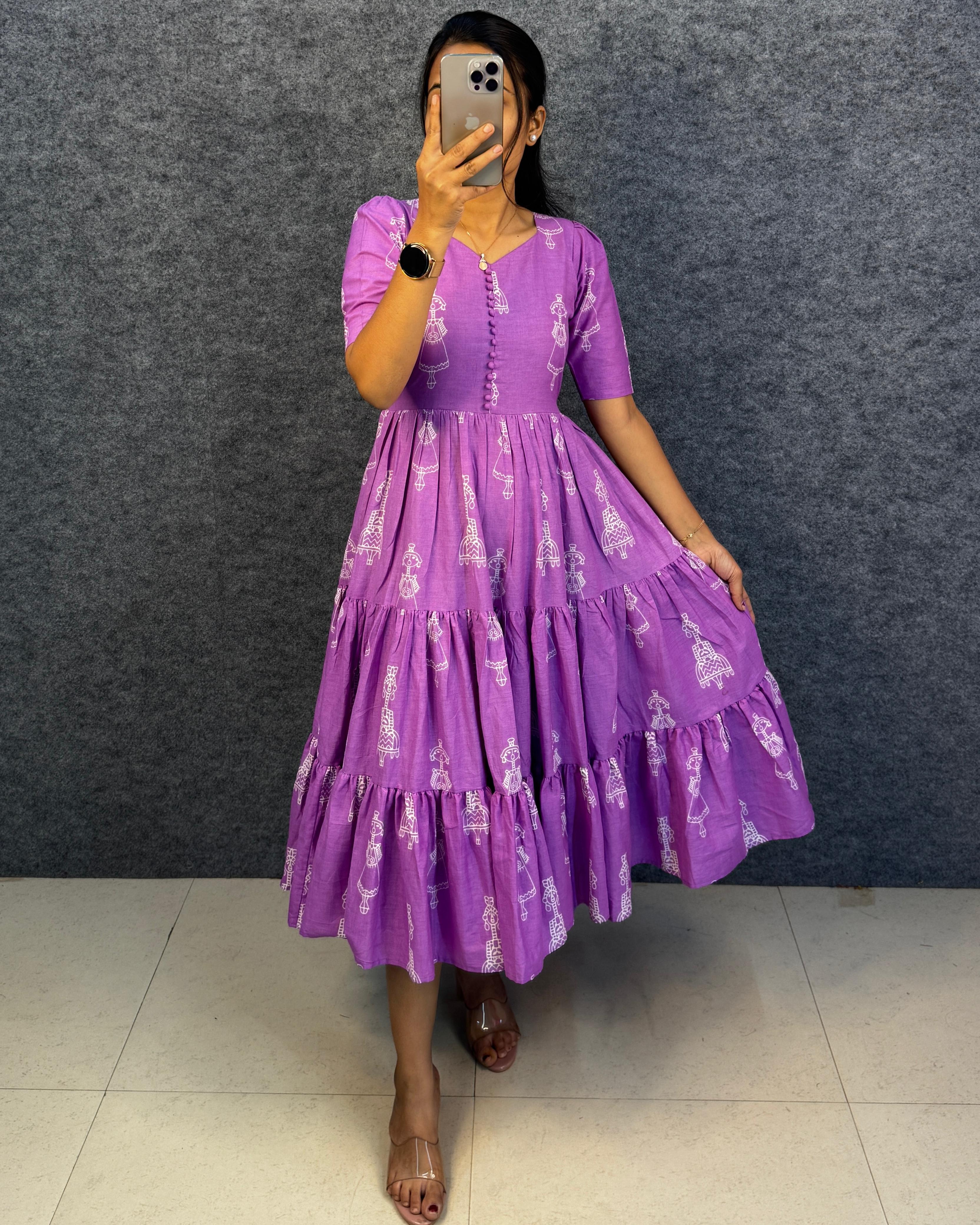Exclusive Cotton Printed Maxi Gown