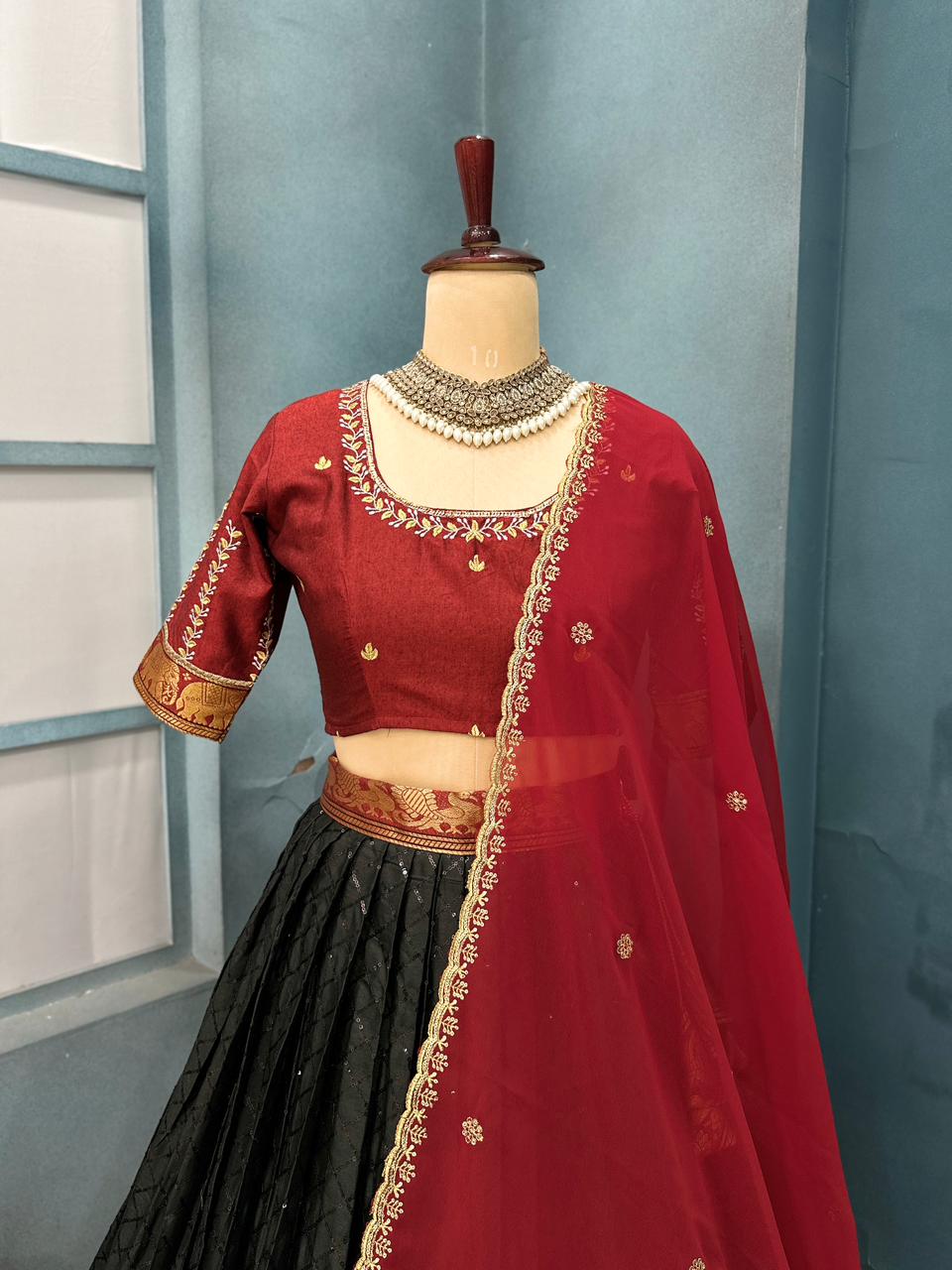 Fully Stitched Narayanpet Style Lehanga