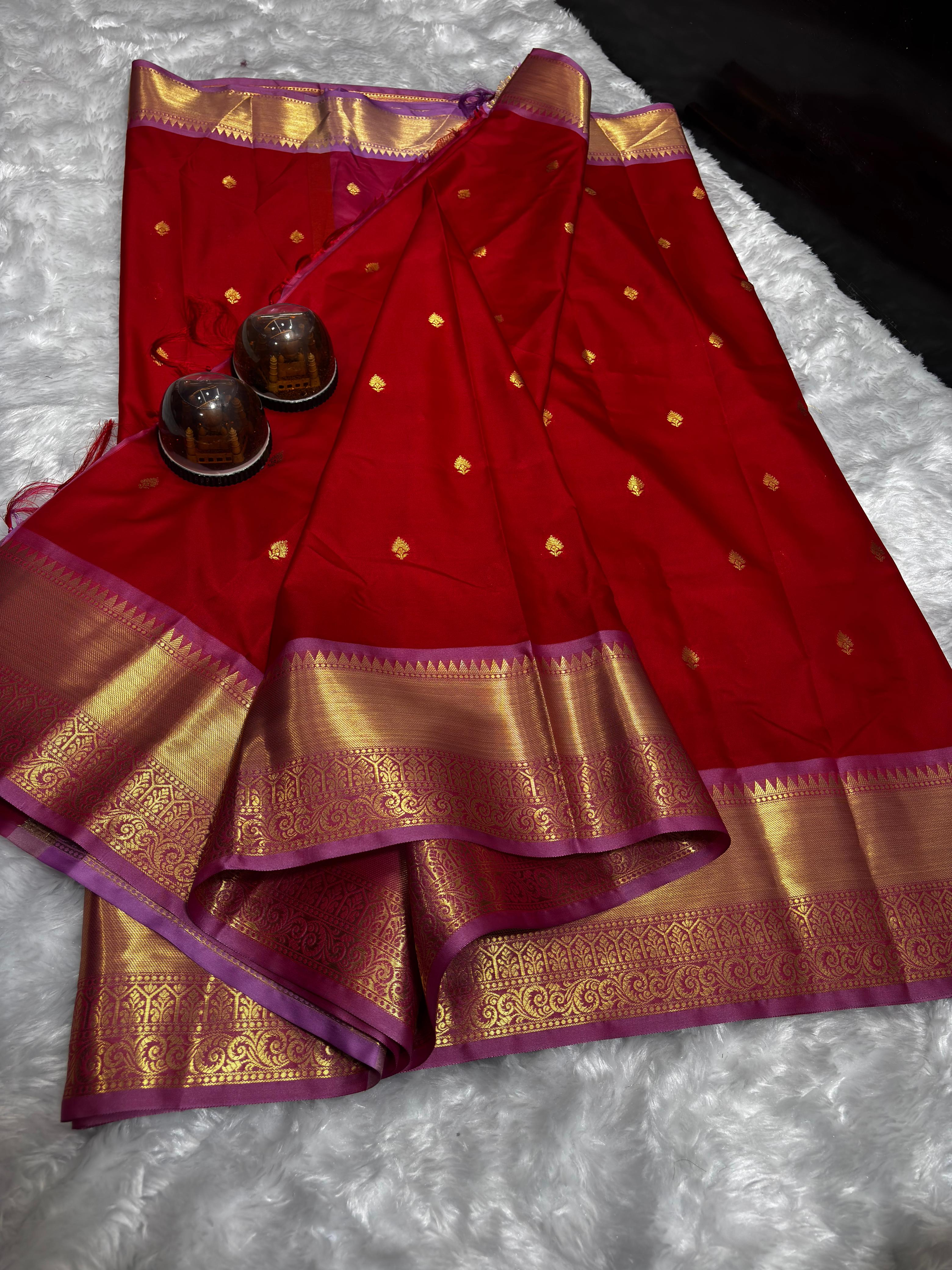 Soft & Shine Premium Banarasi Soft Katan Silk Saree