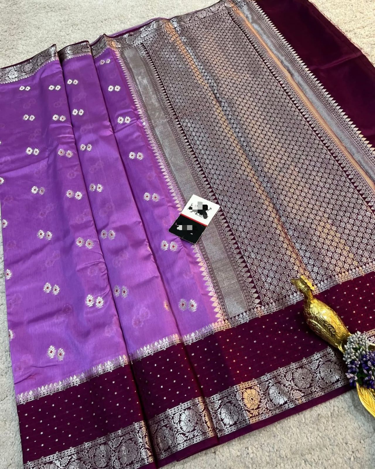 Premium Banarasi Raw Mango Silk Sarees