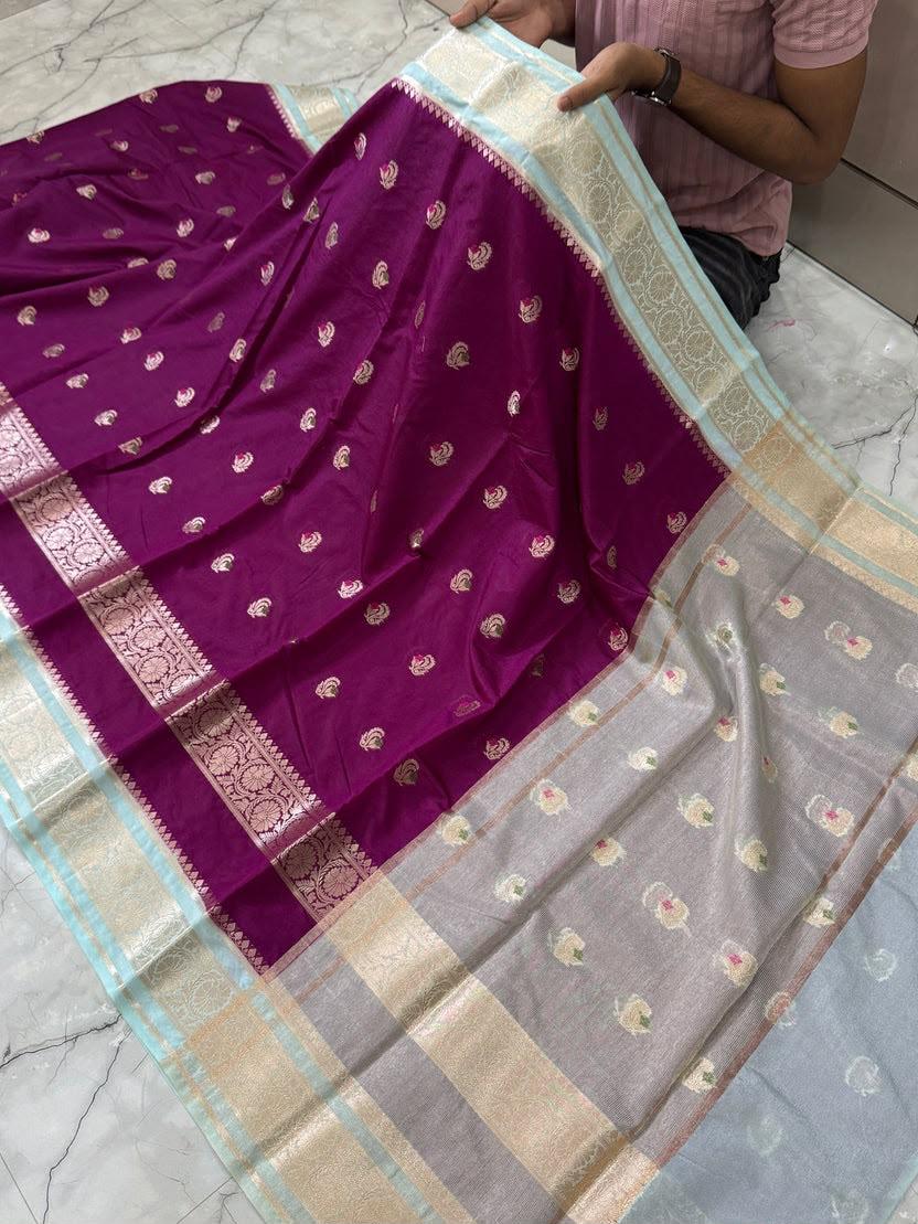 Premium Soft Banarasi Sarees with unique border