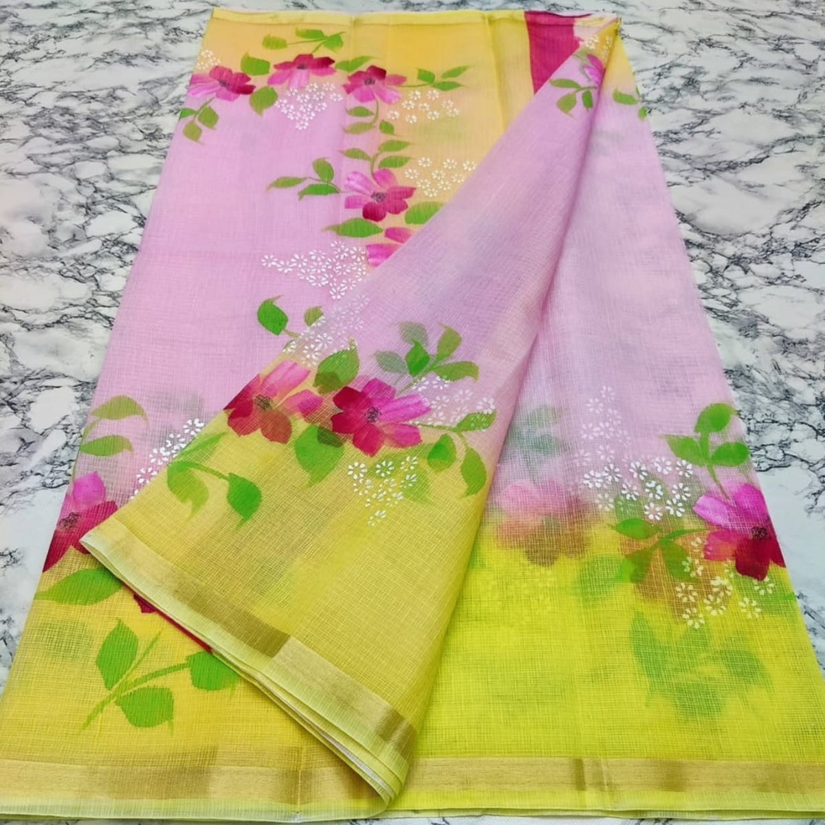 Kota Doriya Brush Paint Sarees